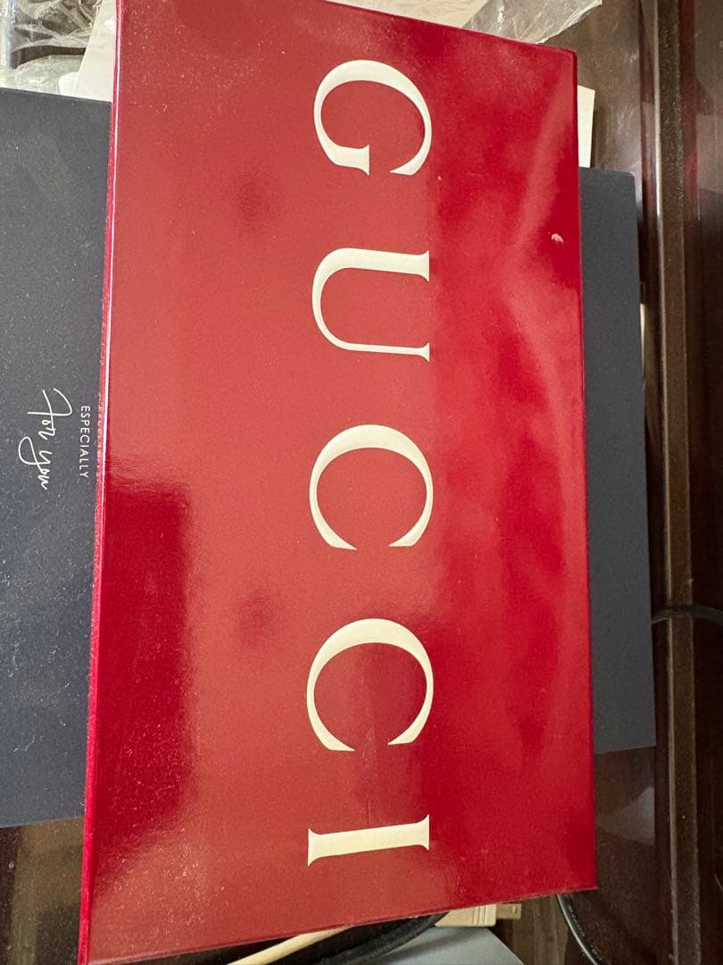 GUCCI GGロゴパターン マフラー グレー