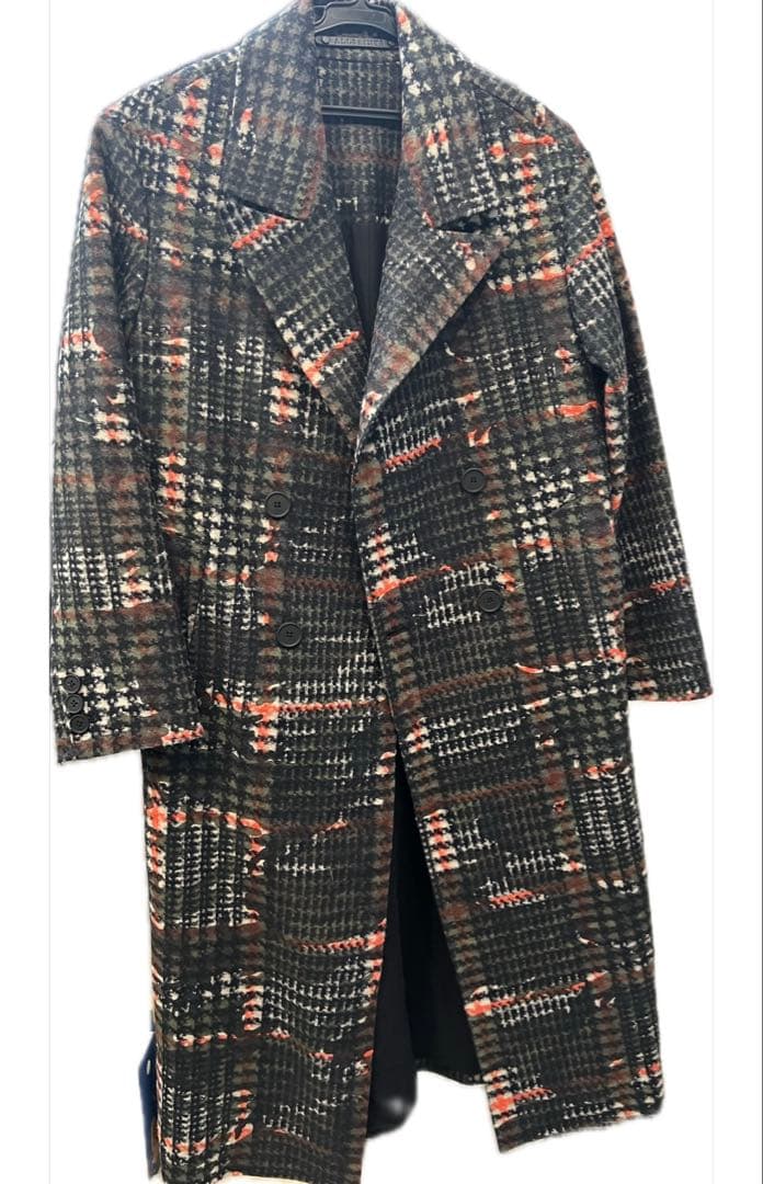 ALLSAINTS チェック柄ロングコート UK4