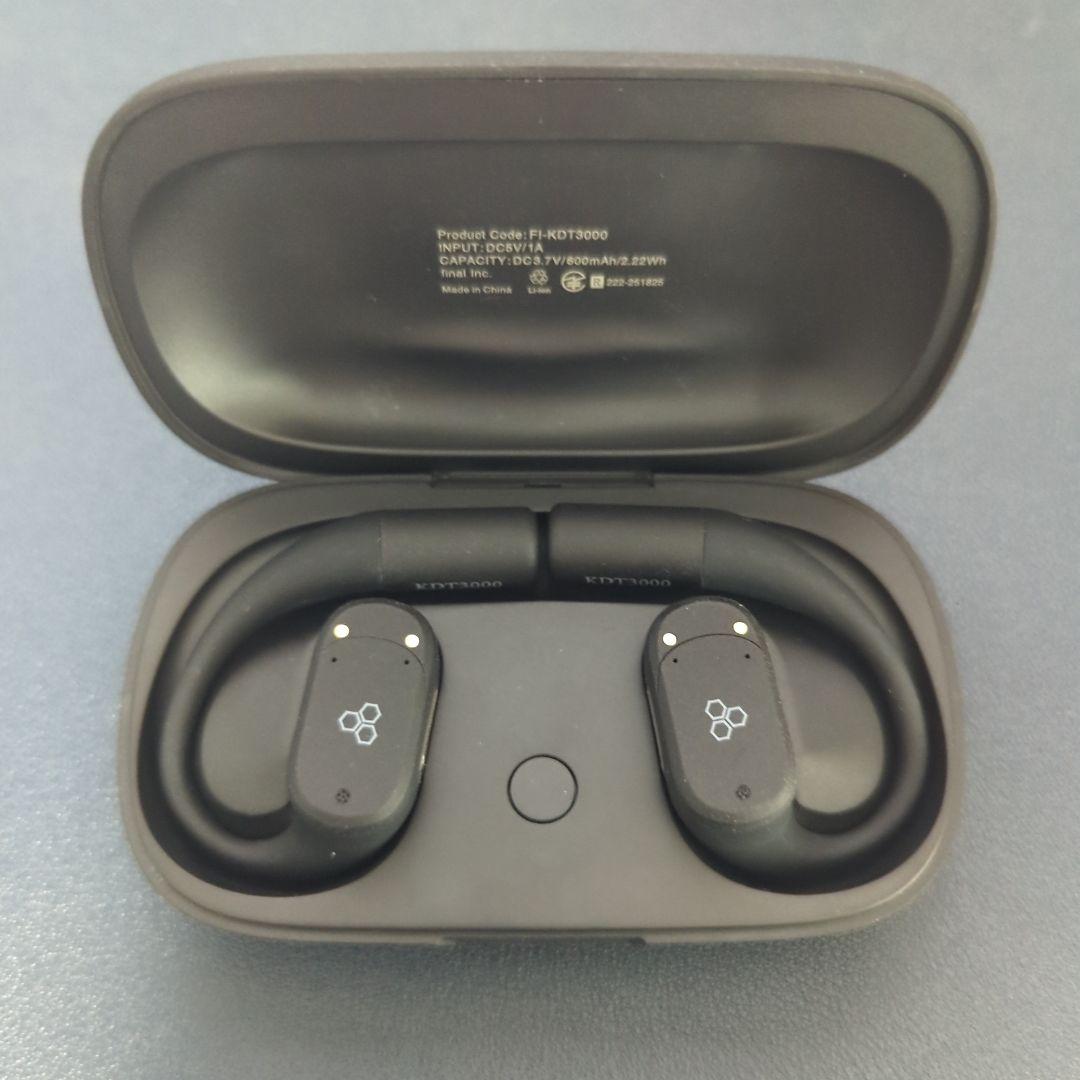 final KDT3000 声だけ届けるAIノイズバリアマイク搭載 ブラック 黒