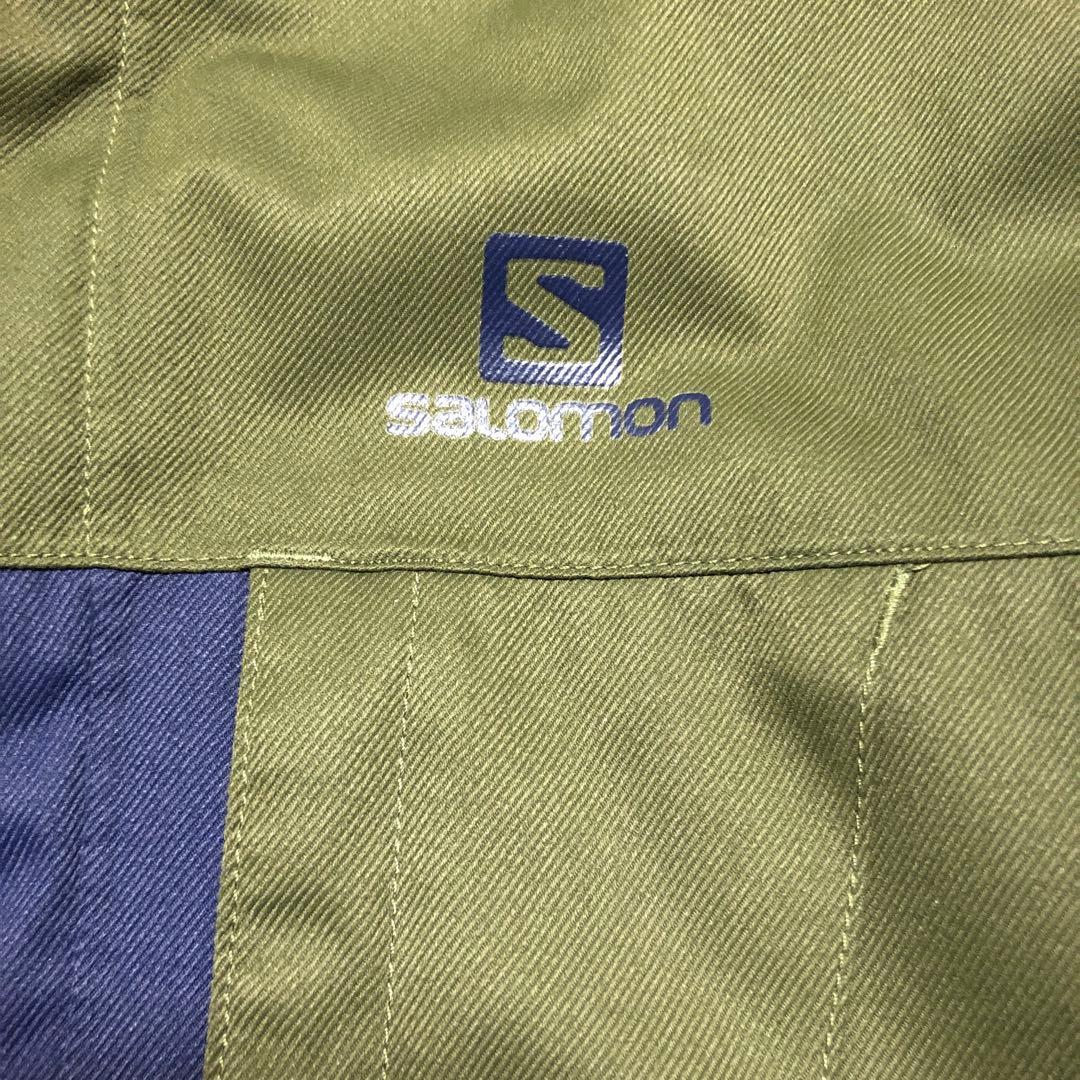salomon スノーウェア M スキー オリーブ ネイビー メンズ