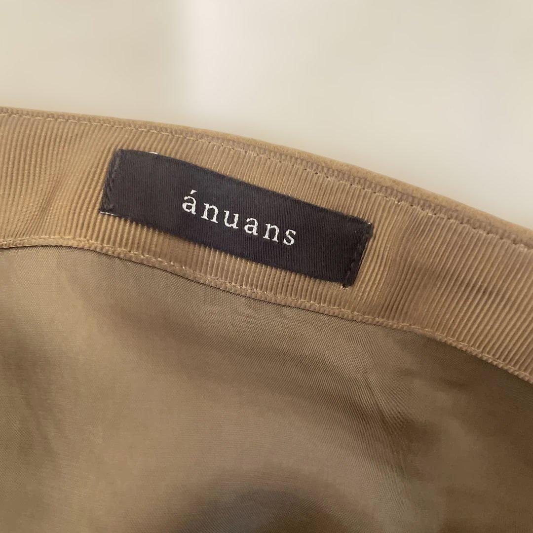 新品タグ付❤️ anuans アニュアンス リバーウールミニスカート　CAMEL