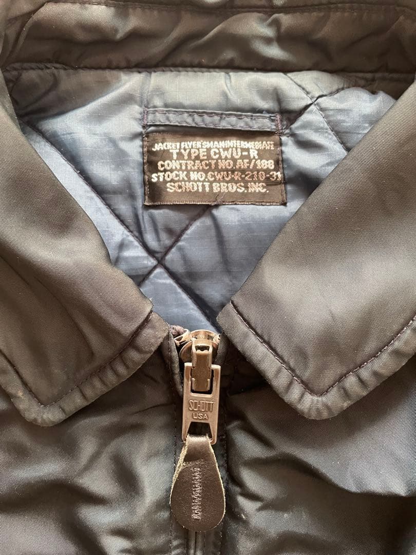 Schott ネイビー MA-1 フライトジャケット