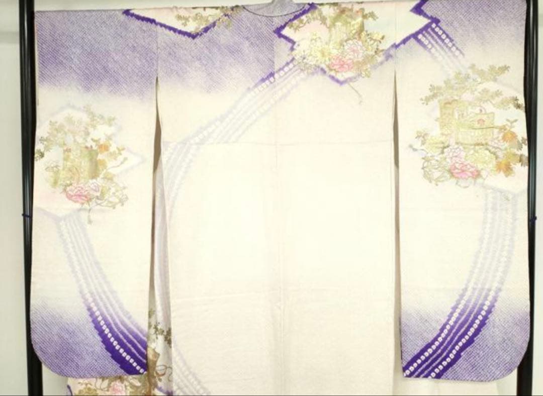 振袖 フルセット6点サイズM〜L￼絞りやまと金泊売り切り終了正絹