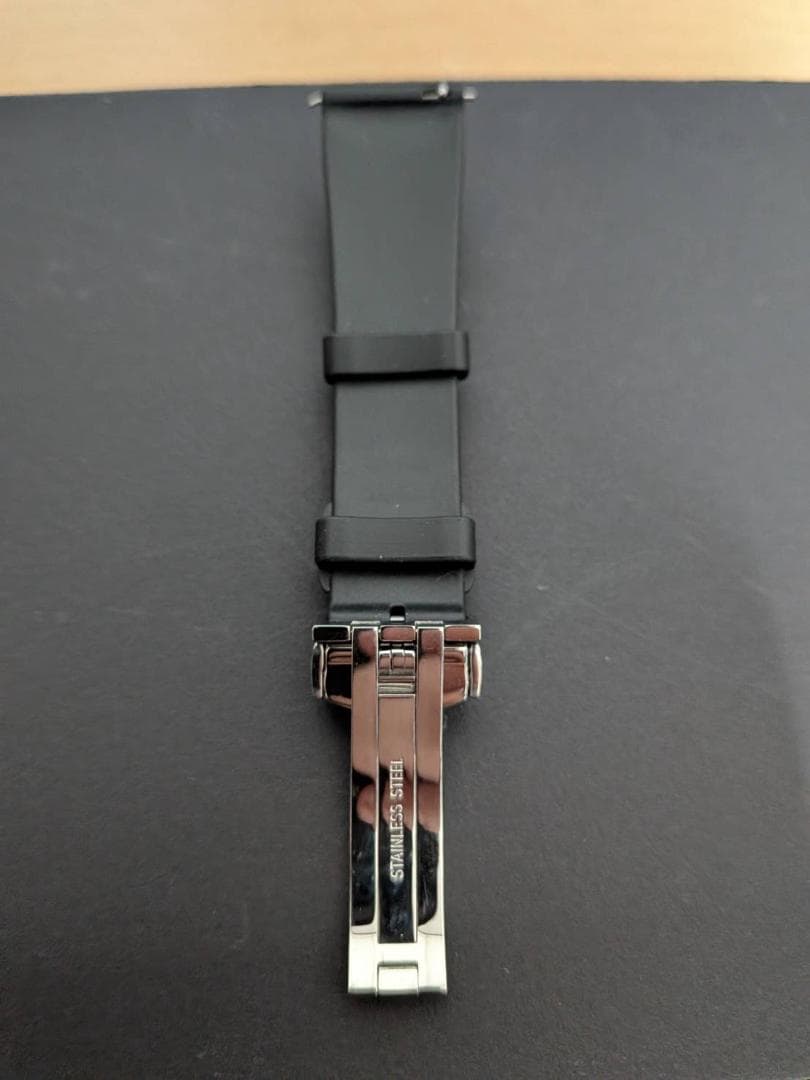 HIRSCH ヒルシュ　時計替えベルト　20mm　ラバー　ブラック