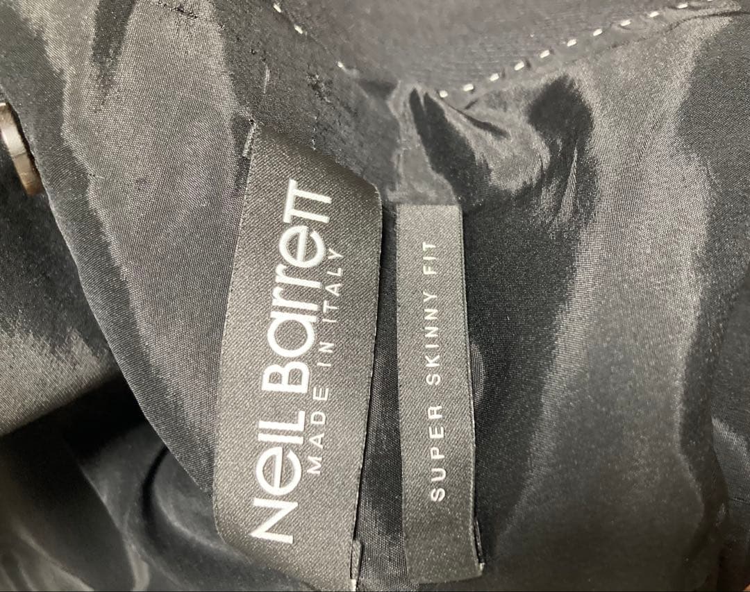 NEIL BARRETT セットアップ ニールバレット48 黒 17aw