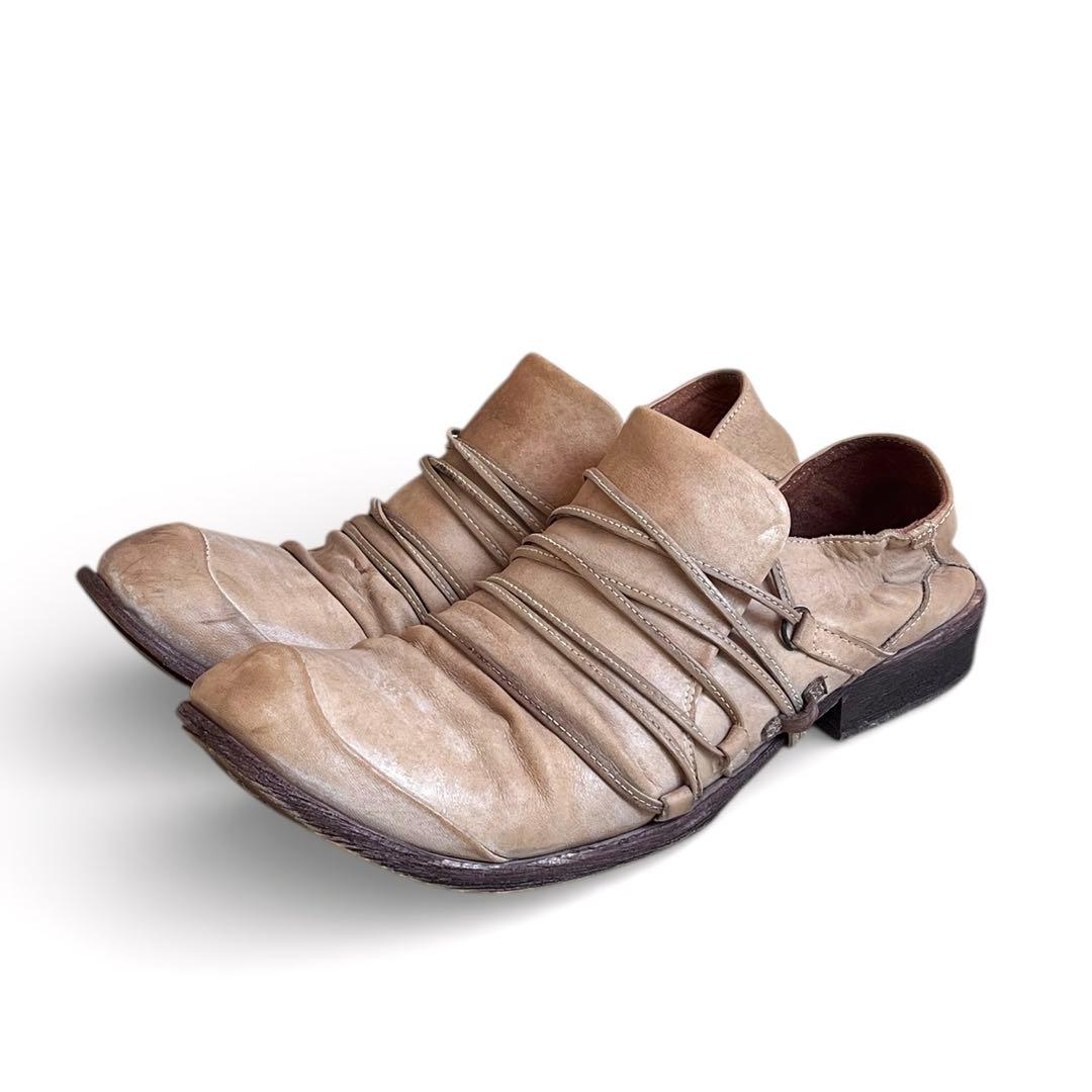 00s whoop-de-doo 鬼反り グルグル紐 レザーシューズ 革靴 本革