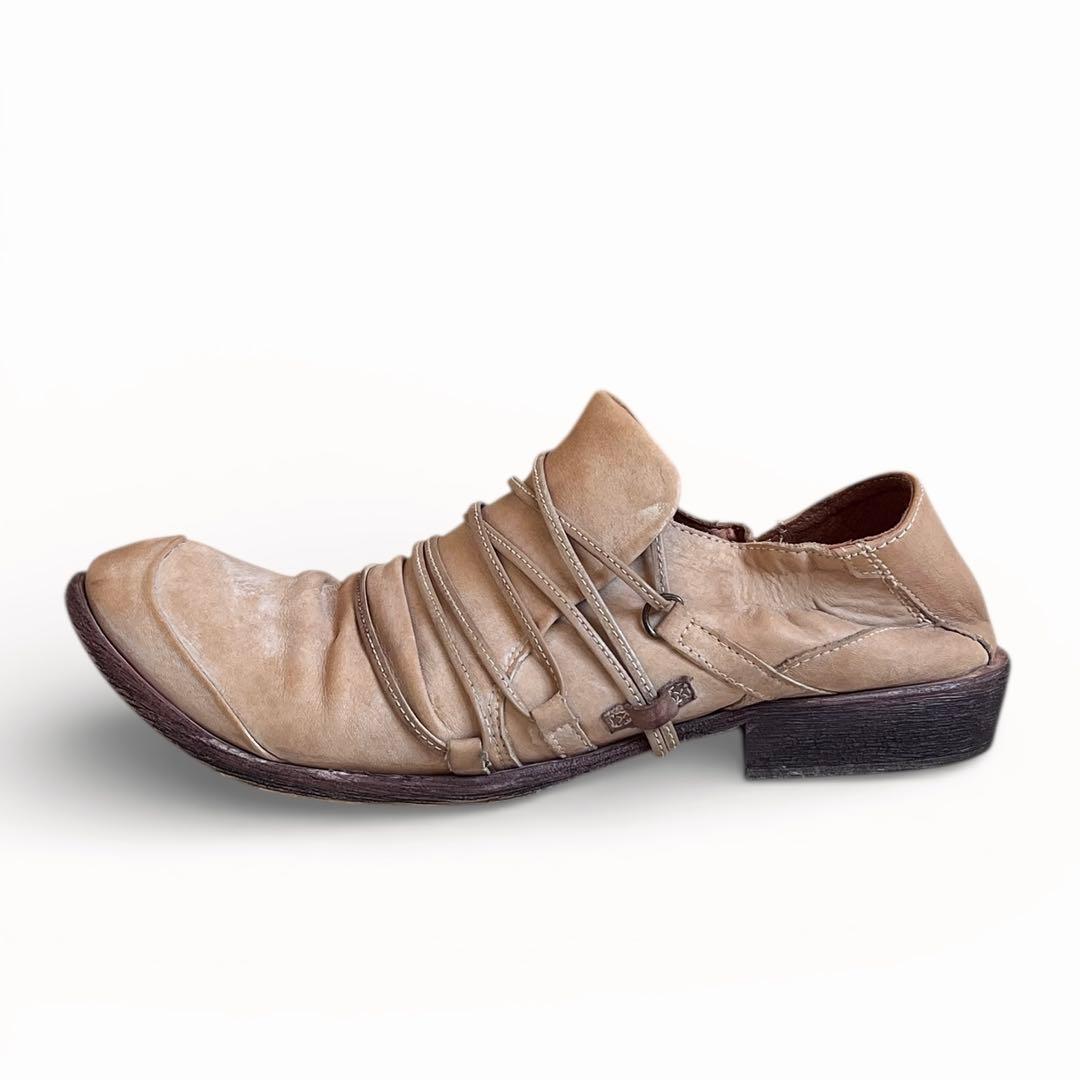 00s whoop-de-doo 鬼反り グルグル紐 レザーシューズ 革靴 本革