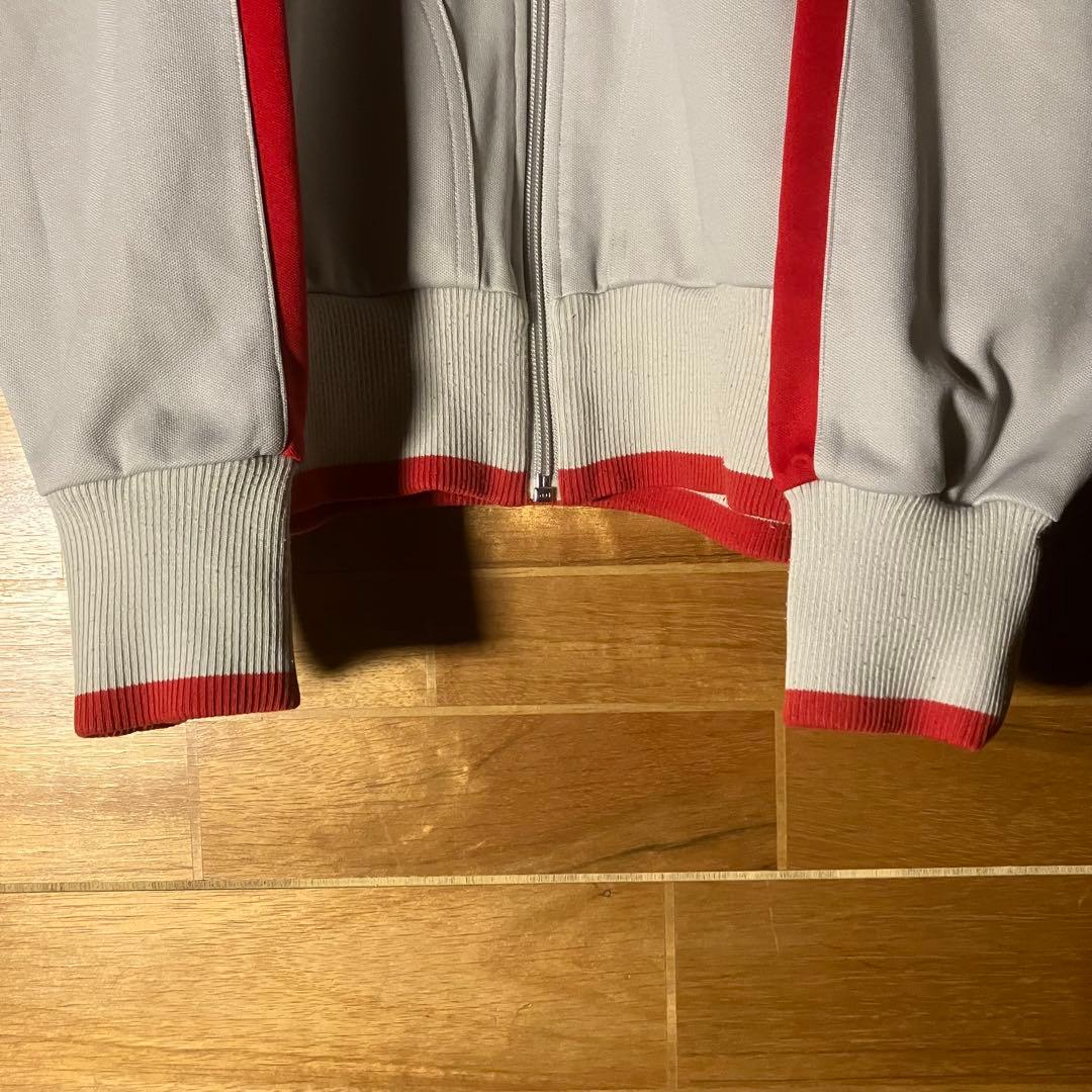 NIKE トラックジャケット　ジャージ　スウェット　グレー　赤　ハイネック　L