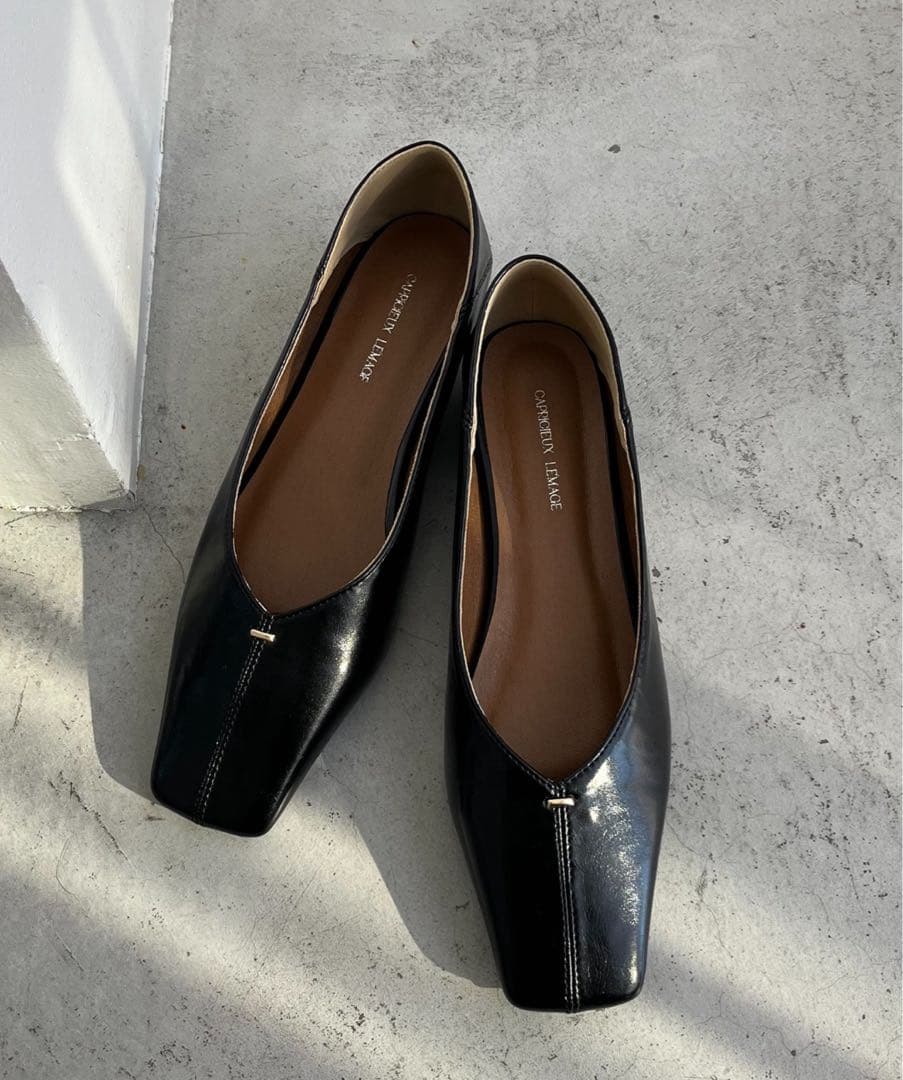 新品未使用♡CAPRICIEUX LE'MAGEスクエアステッチフラットシューズ