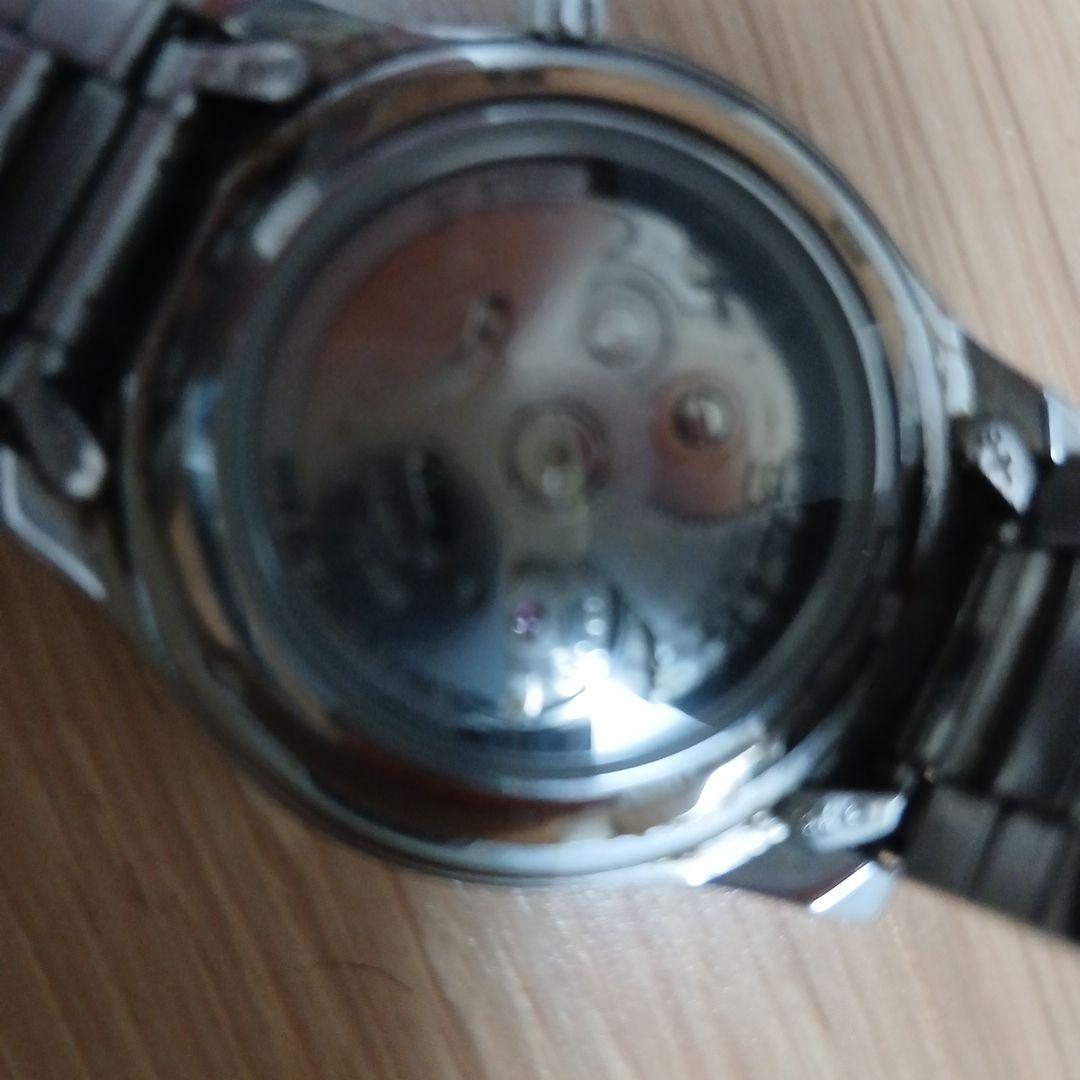 マ*ん様 セイコー 5スポーツ自動巻き時計 100m防水 黒文字盤