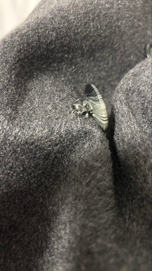 【美品】 アクアスキュータム　ダブル　チェスターコート　カシミヤ　グレー