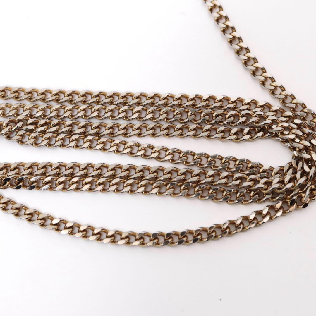 【美品】Dior ディオール ハニカム チェーンショルダー トロッター ブラック