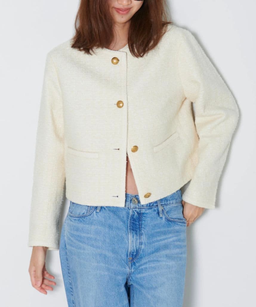 新品GUEST LIST HAUNT TWEED ツイードジャケット