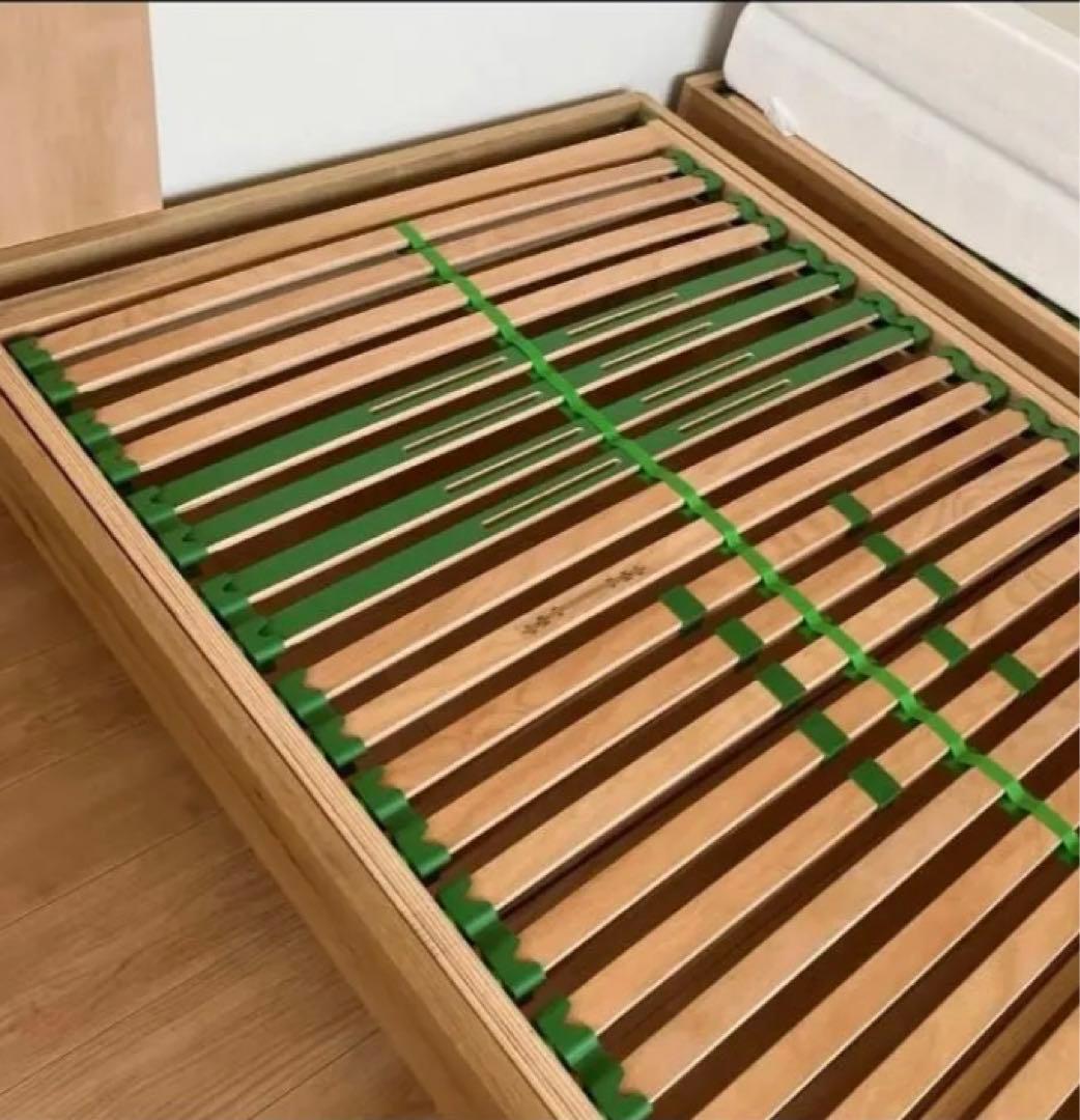 ゲルテックス　ベッドフレーム セミダブル ウッドスプリング マットレス付