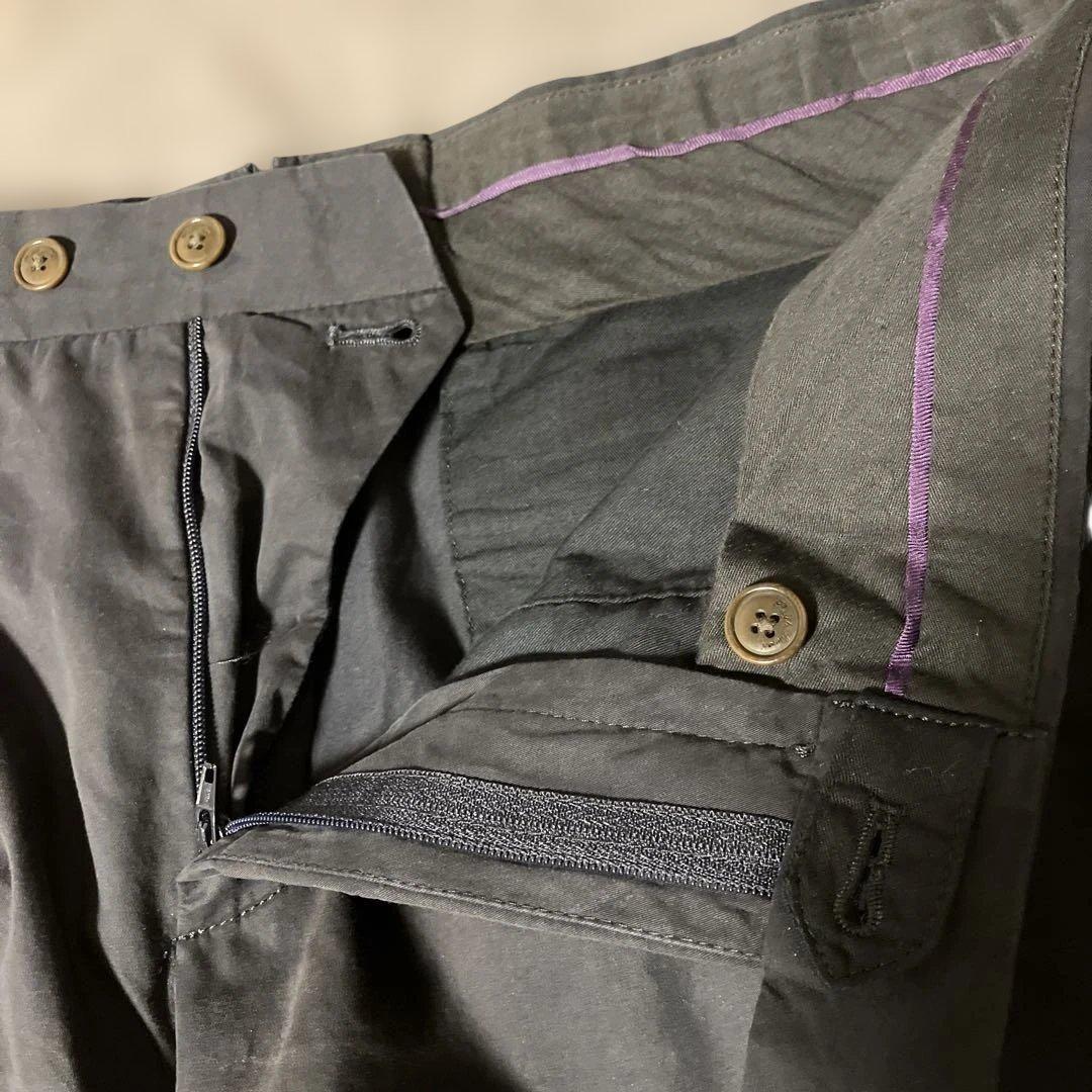 RALPH LAUREN purple labelコットンパンツ34ネイビー