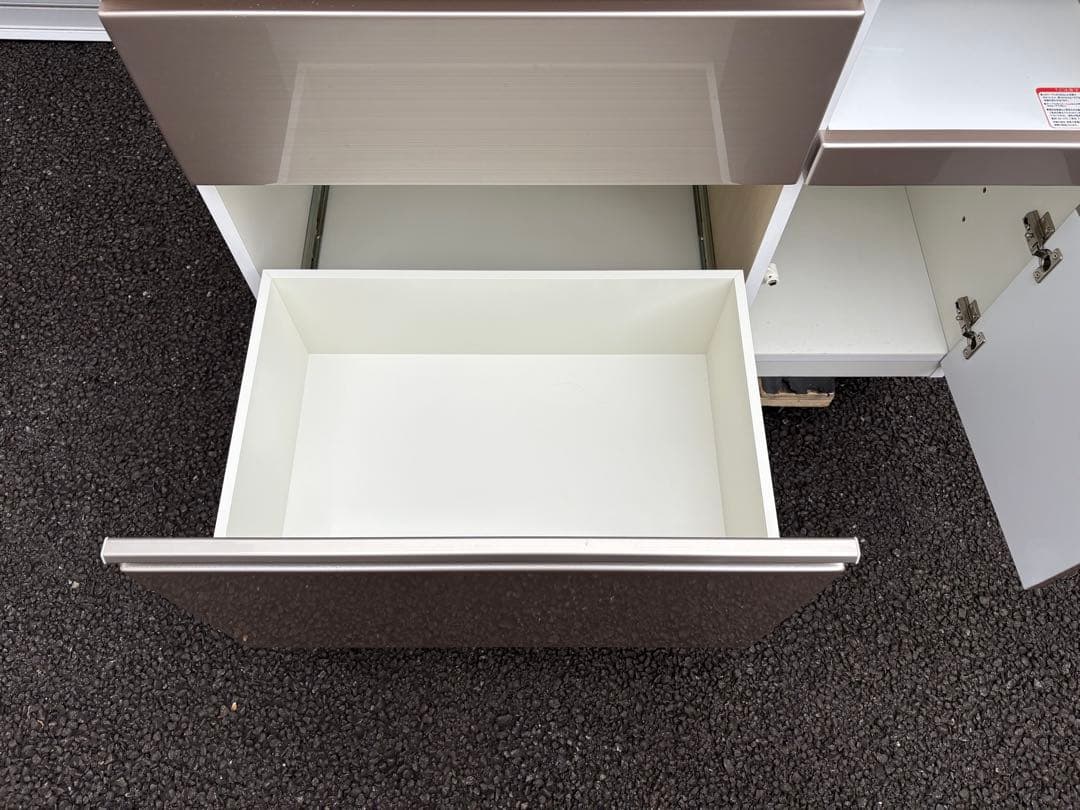 【送料別】ニトリ キッチンカウンター(アルミナ2 100CT SI)