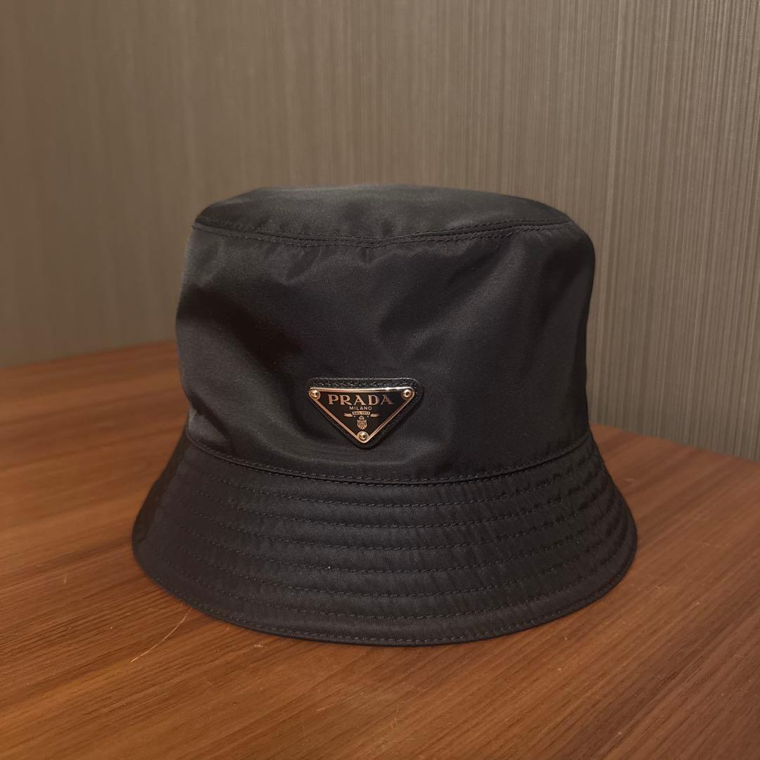 PRADA ナイロン バケットハット XLサイズ ブラック