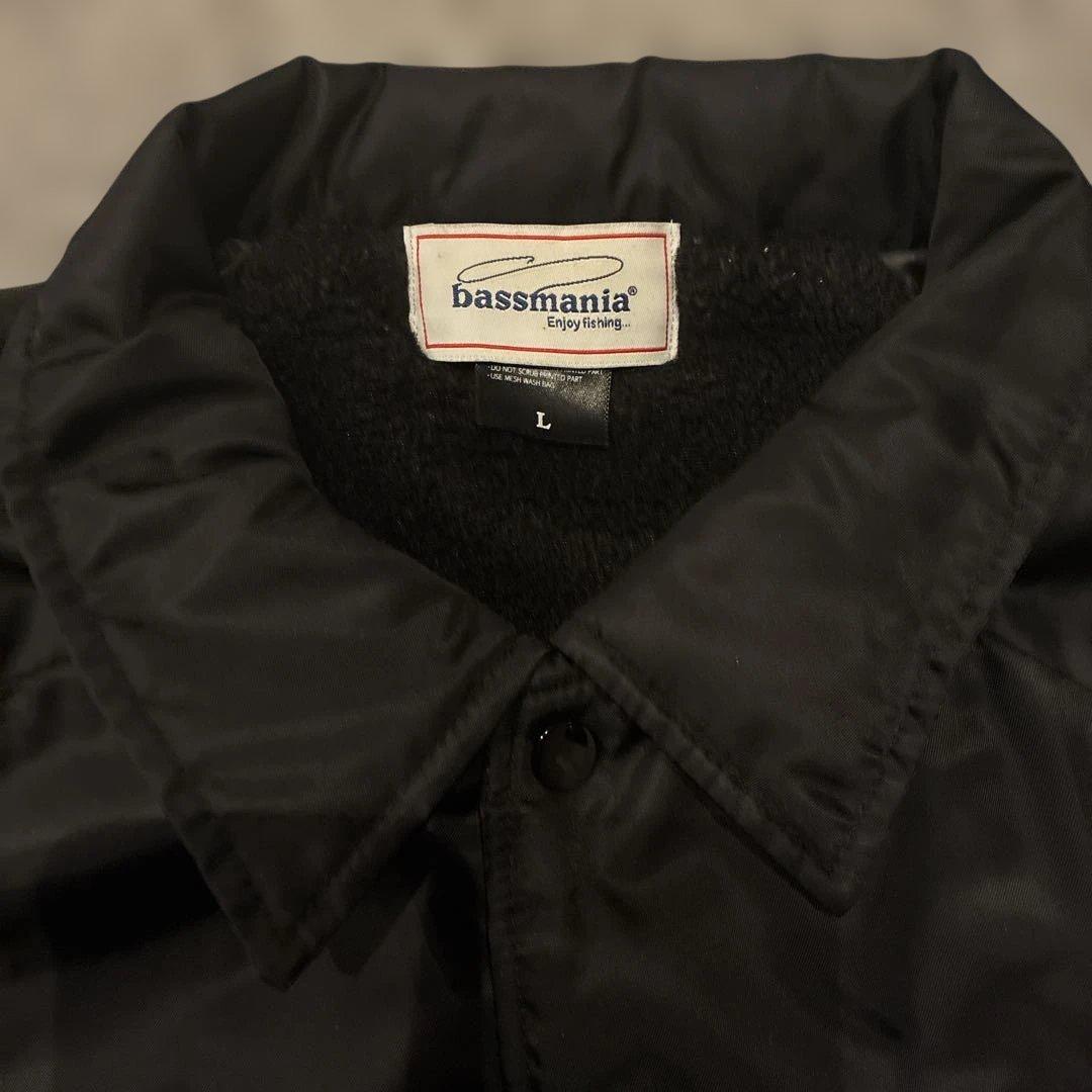 BASSMANIA ブラック コーチジャケット