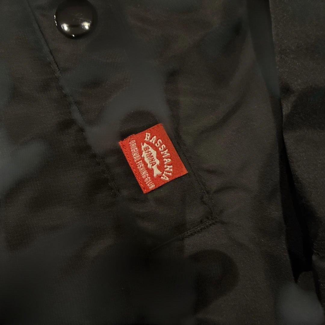 BASSMANIA ブラック コーチジャケット
