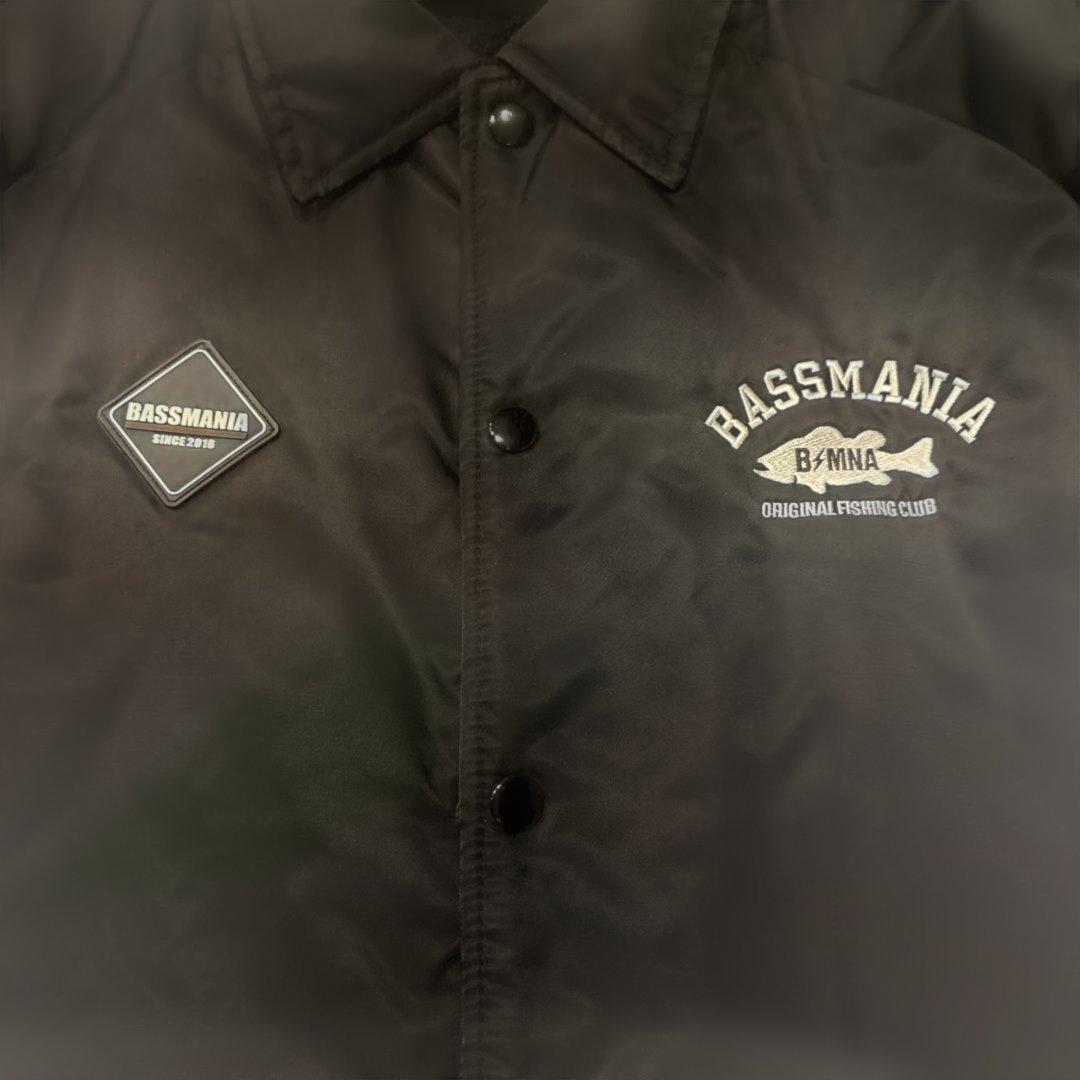 BASSMANIA ブラック コーチジャケット
