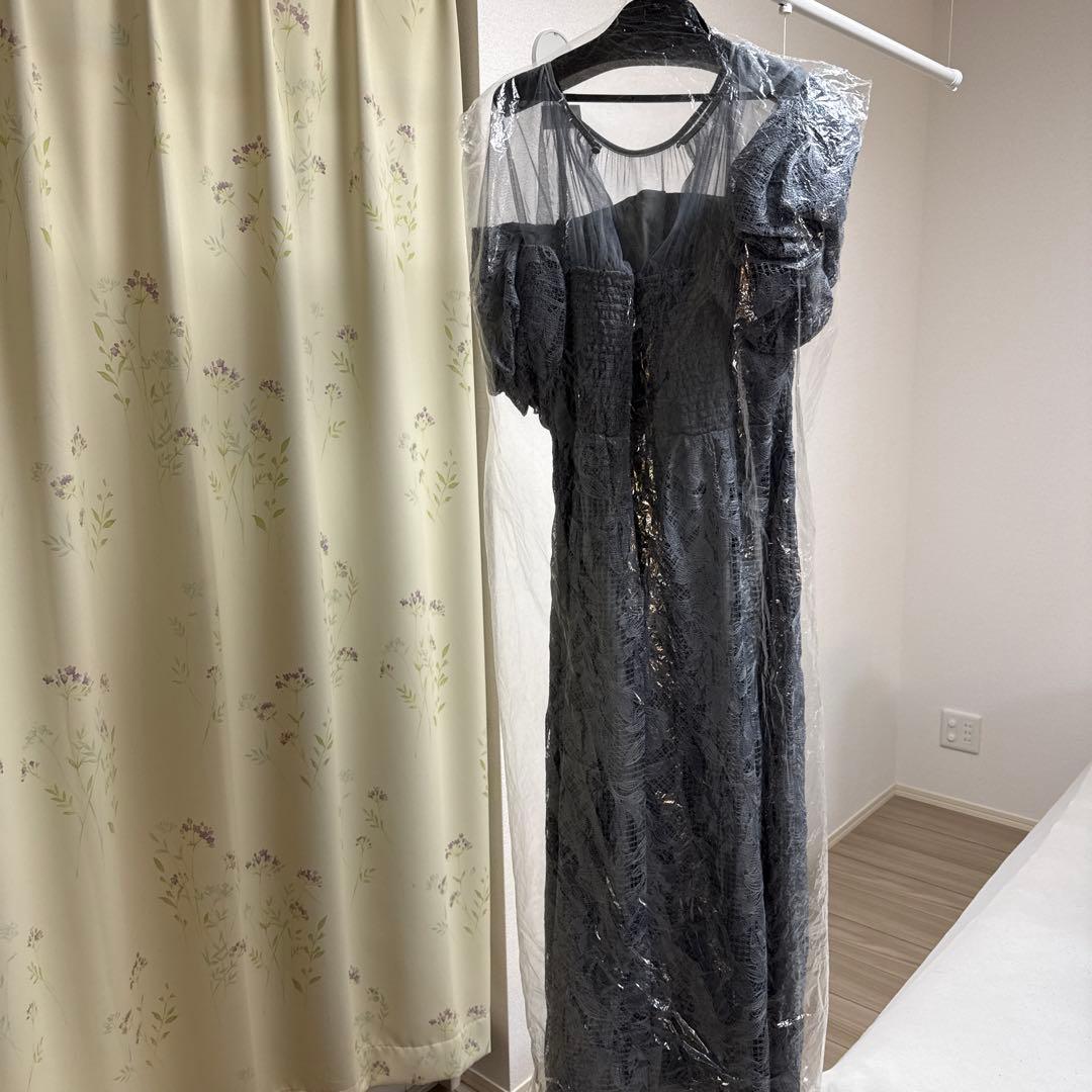 【美品】etoll. エトル　パフオフショルダーレースドレス