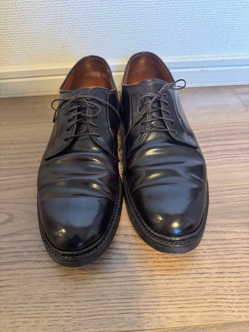 【美品】Alden 990 コードバン 8 1/2D 箱保存袋付き　シューツリー