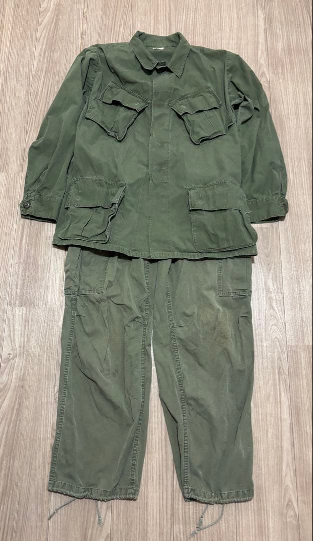 【米軍放出品】ジャングルファティーグ上下セット　ベトナム戦争