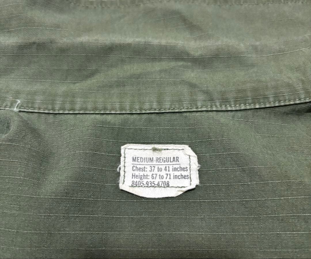 【米軍放出品】ジャングルファティーグ上下セット　ベトナム戦争