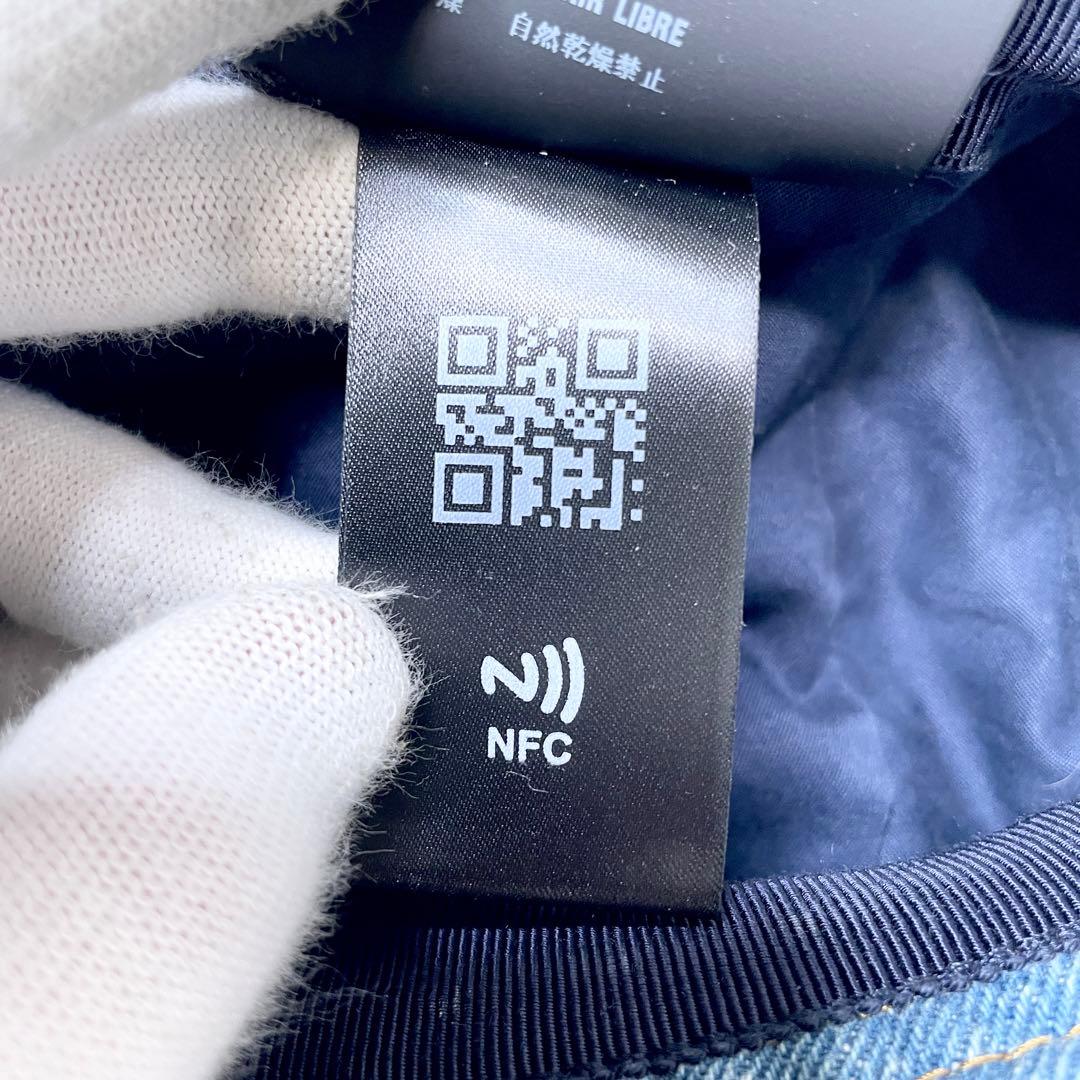 【未使用保管品】PRADA 三角 トライアングル ロゴ デニムバケットハット