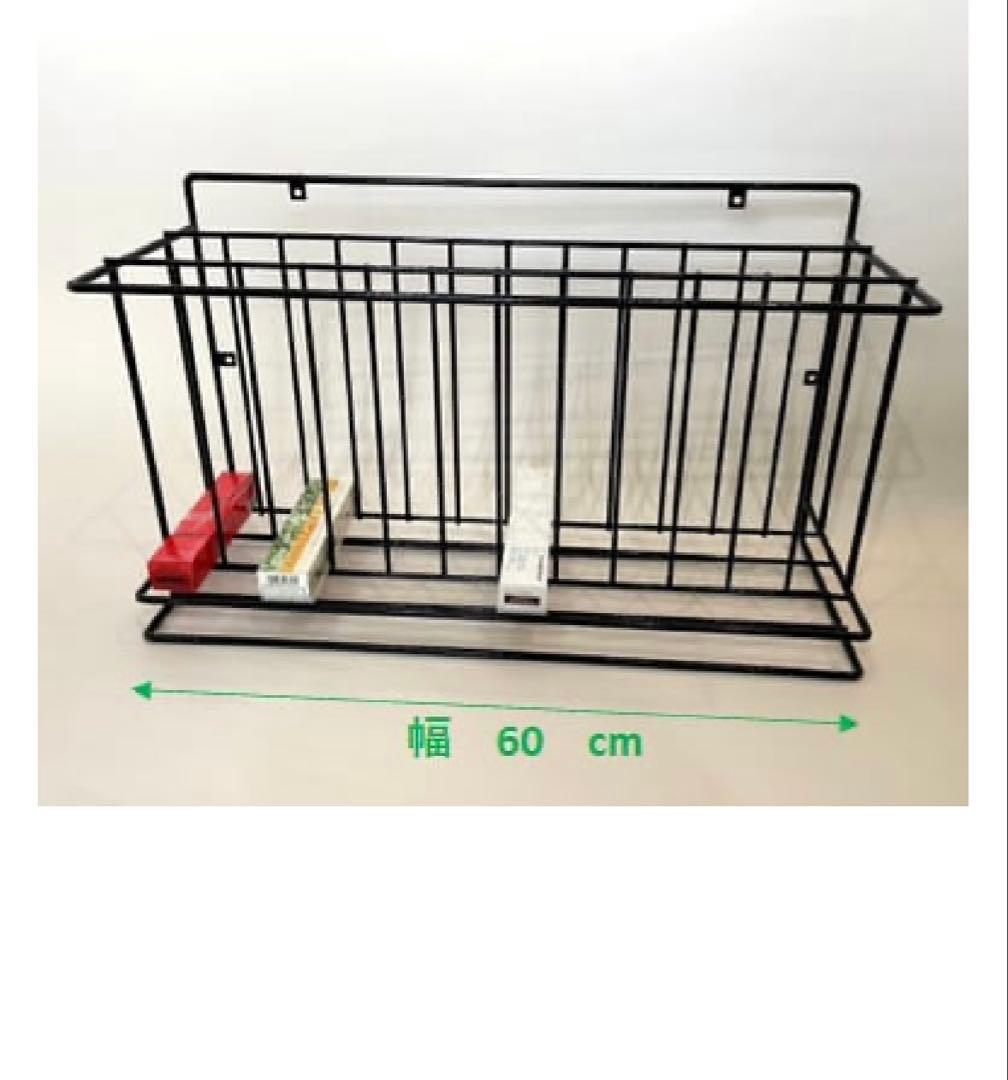カラー剤壁面ラック（108本収納+ぶら下げバー4列）※カラー剤は付いていません
