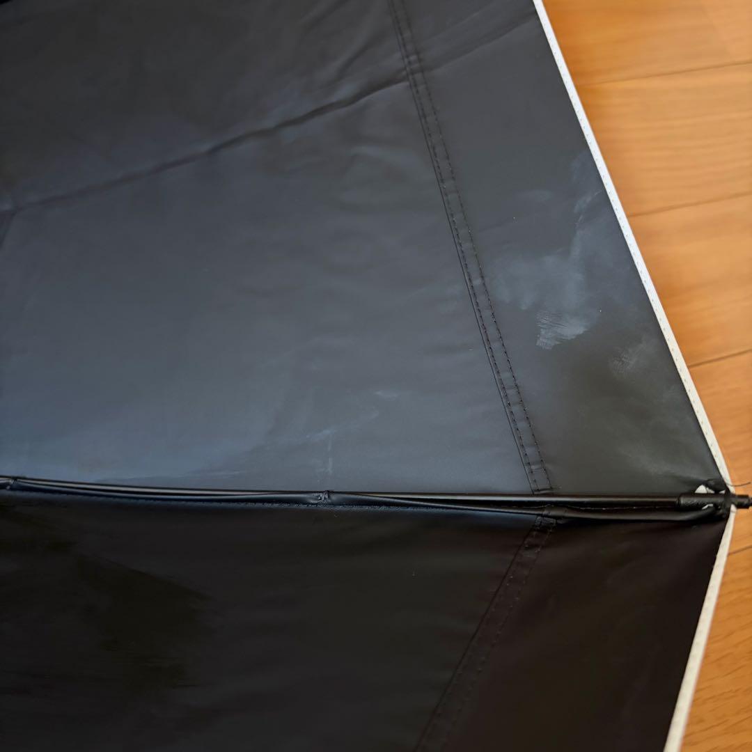 サンバリア100折りたたみ日傘　2段折　コンビmokuブルー