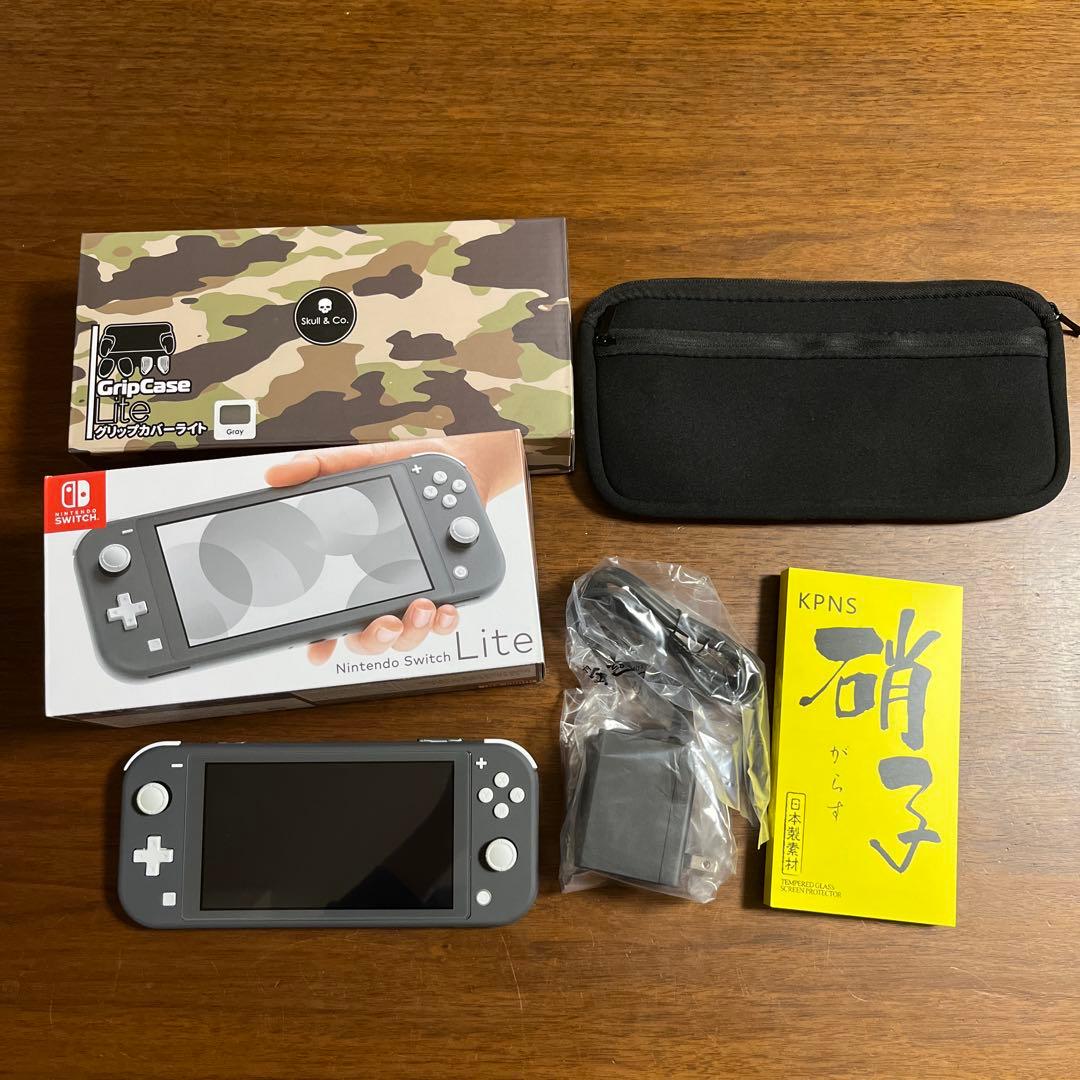 Nintendo Switch Lite グレー アクセサリ付き