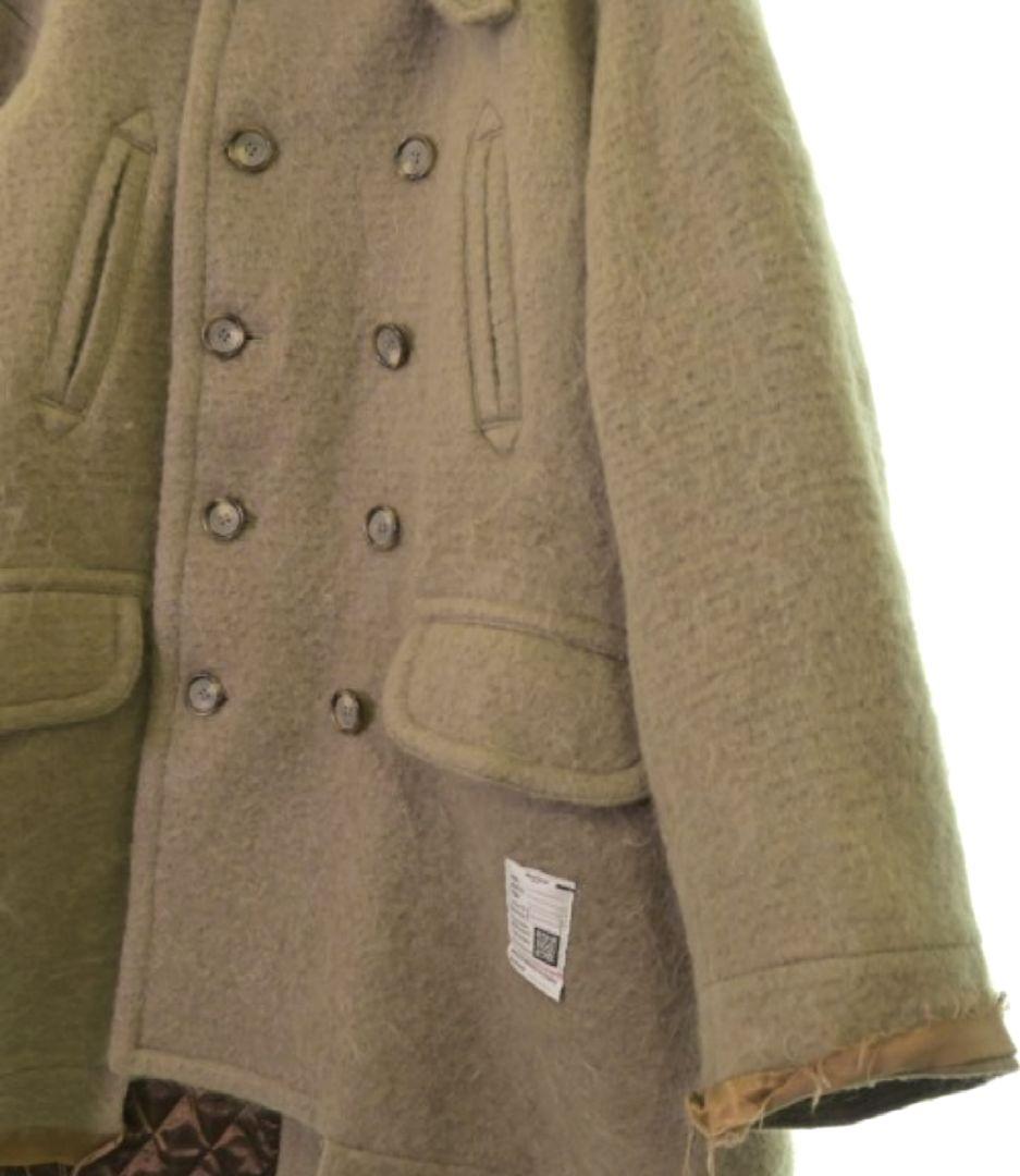 オ*ケ様 MIHARAYASUHIRO モヘア ウール レイヤード コート ジャ