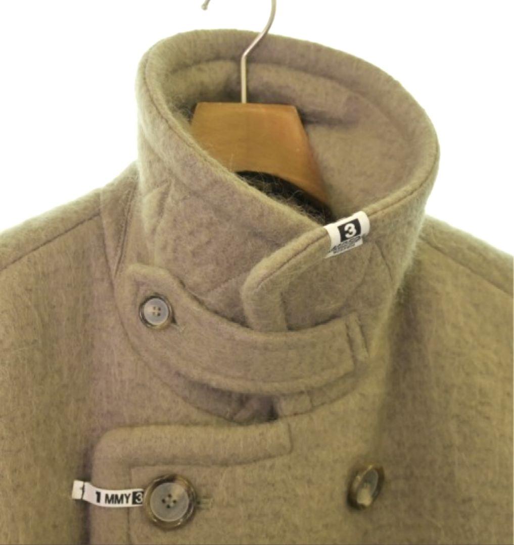 オ*ケ様 MIHARAYASUHIRO モヘア ウール レイヤード コート ジャ