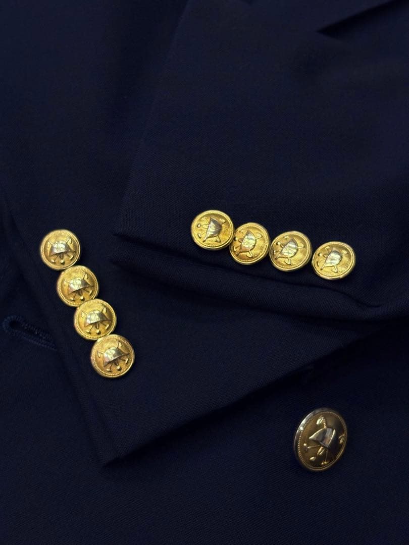 ラルフローレン 紺ブレ ダブルブレスト ネイビーブレザー　94A5