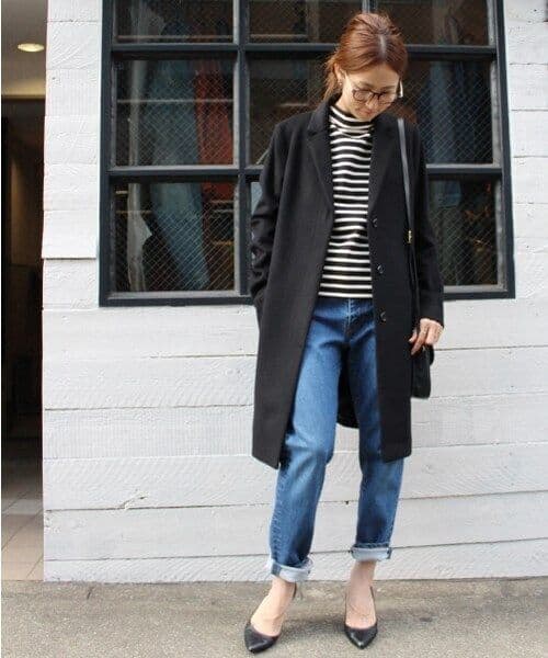 フレームワーク　ビーバーチェスターコート　ブラック 36　FRAMeWORK