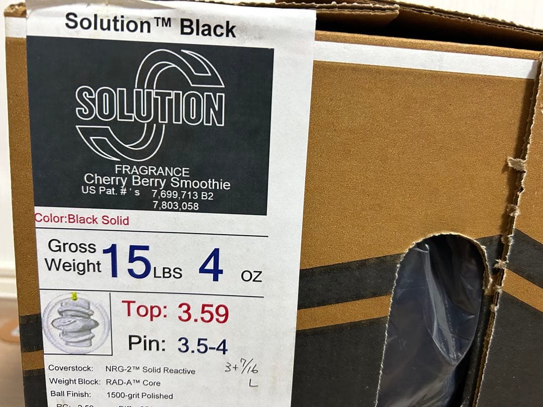 送料込み【新品】ソリューション・ブラック　ストーム　 15ポンド4オンス　2