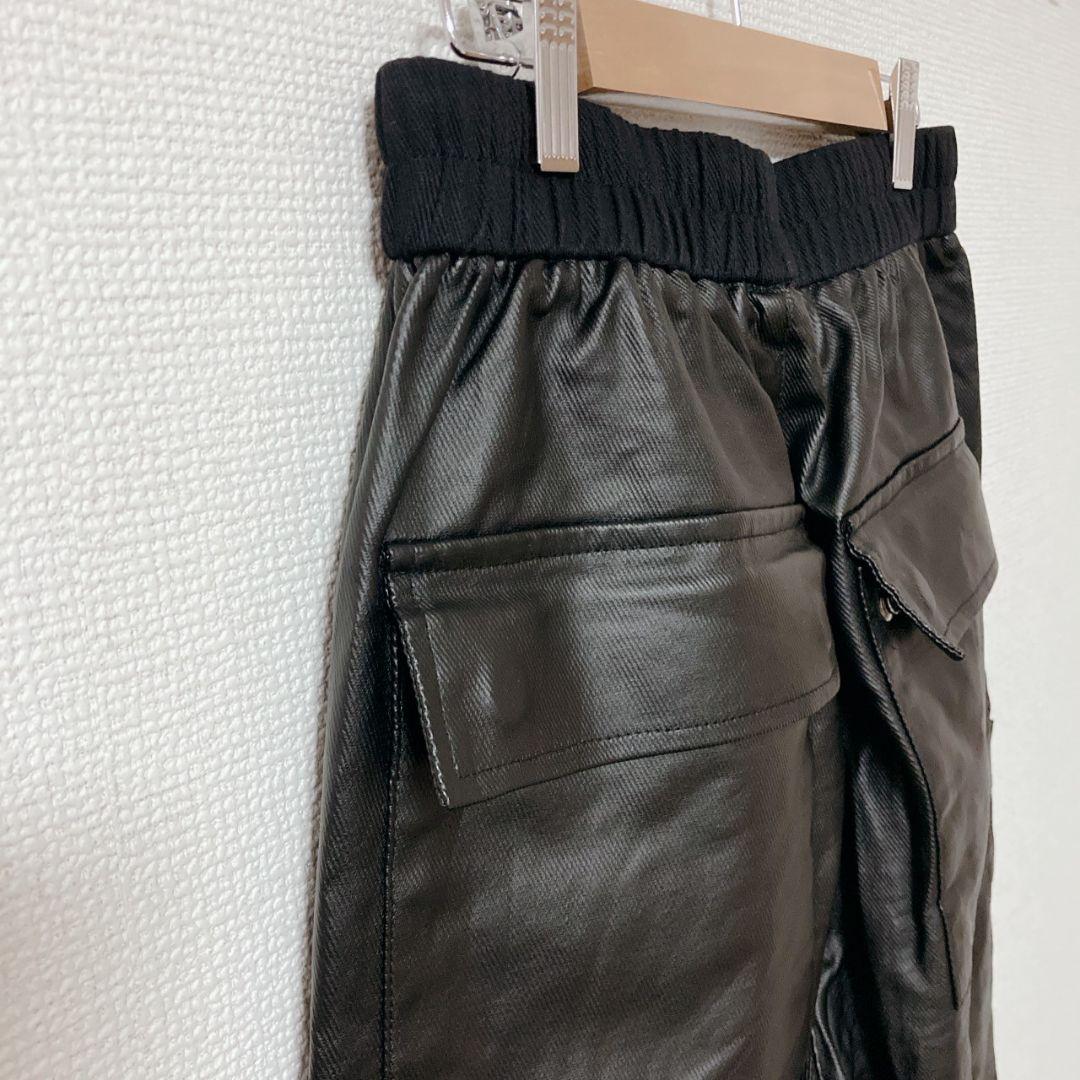 MIJKO カーゴパンツ y2k パンク opium 韓国 レザー調 黒 M