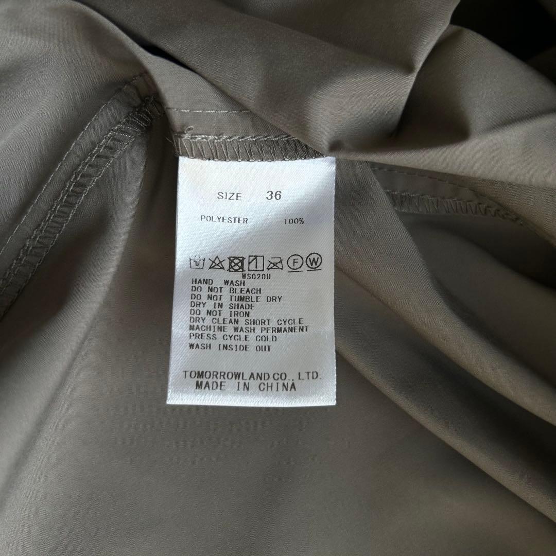 ボールジィ シャツワンピース スパンブロードバックプリーツ トゥモローランド