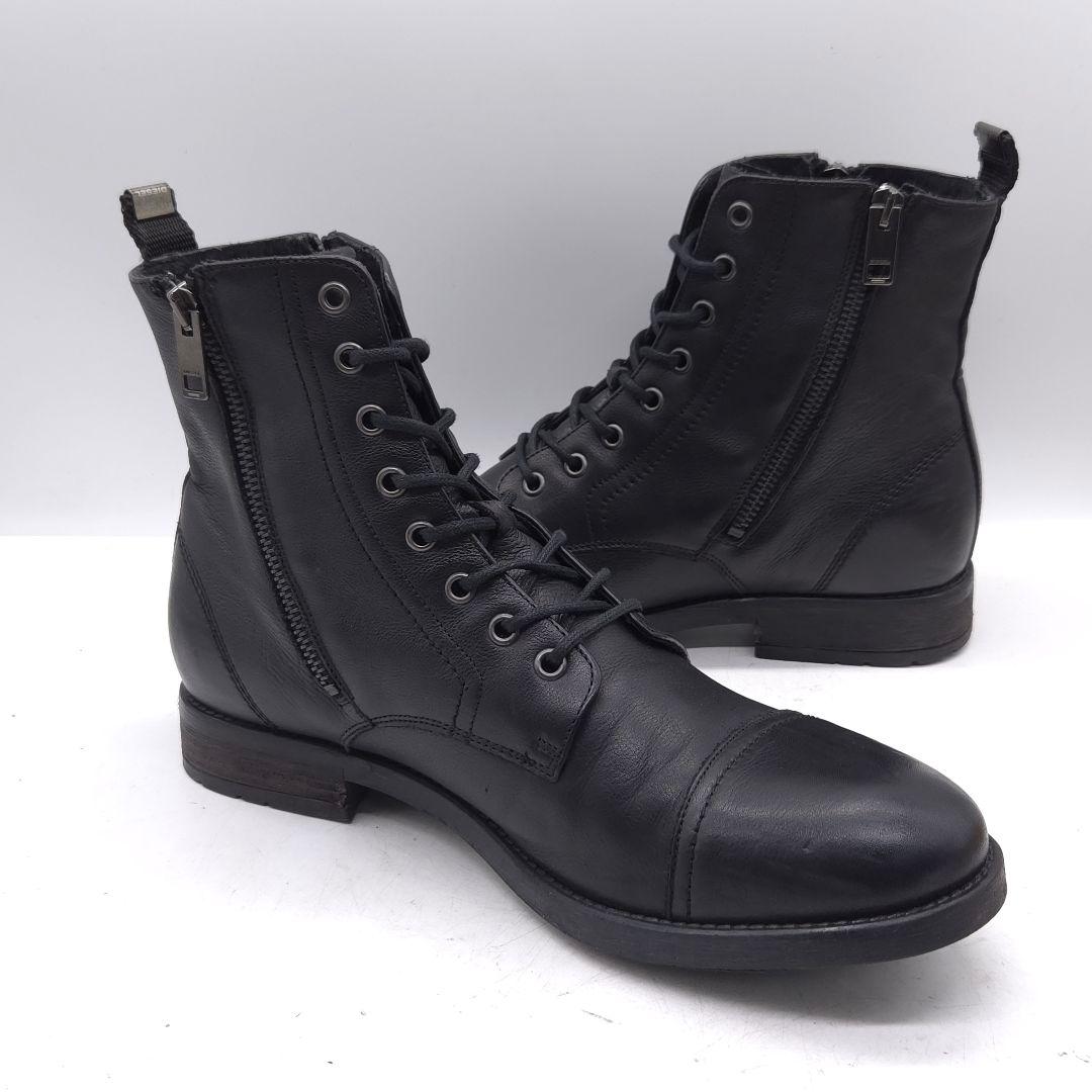 DIESEL ディーゼル レザー レースアップ ブーツ 42 約 27cm
