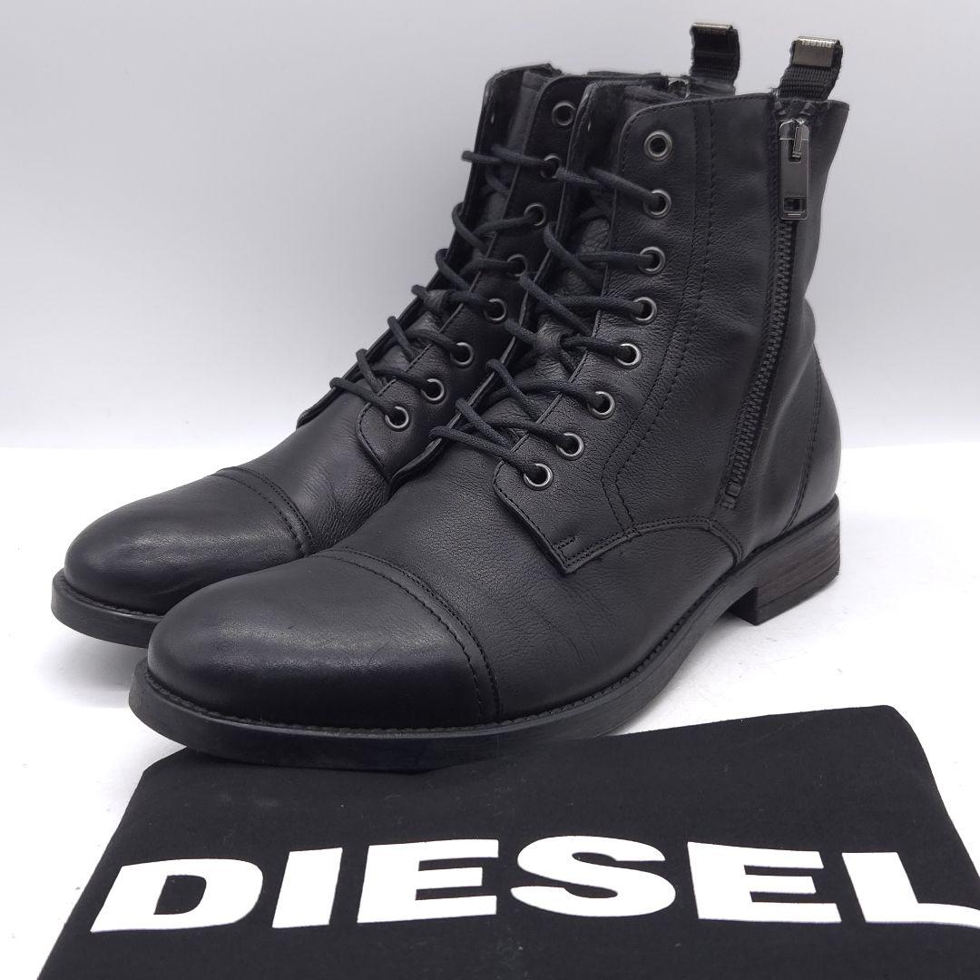 DIESEL ディーゼル レザー レースアップ ブーツ 42 約 27cm