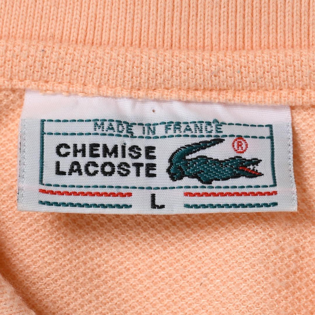 【レア】80's CHEMISE LACOSTE ラコステ ポロシャツ L