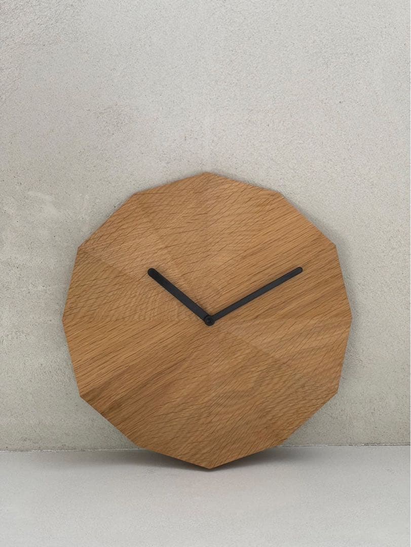 DELTA CLOCK デルタクロック オーク 黒針 LAWA DESIGN