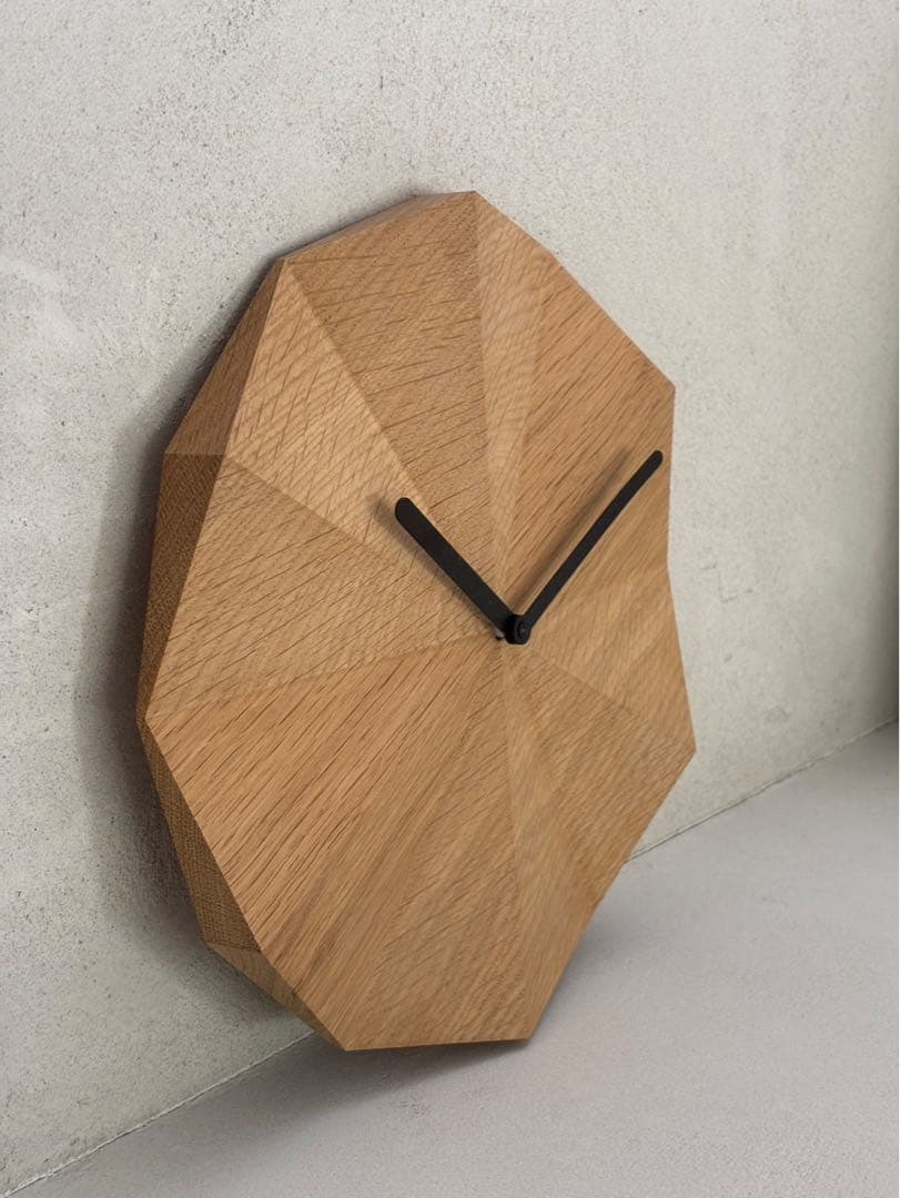 DELTA CLOCK デルタクロック オーク 黒針 LAWA DESIGN