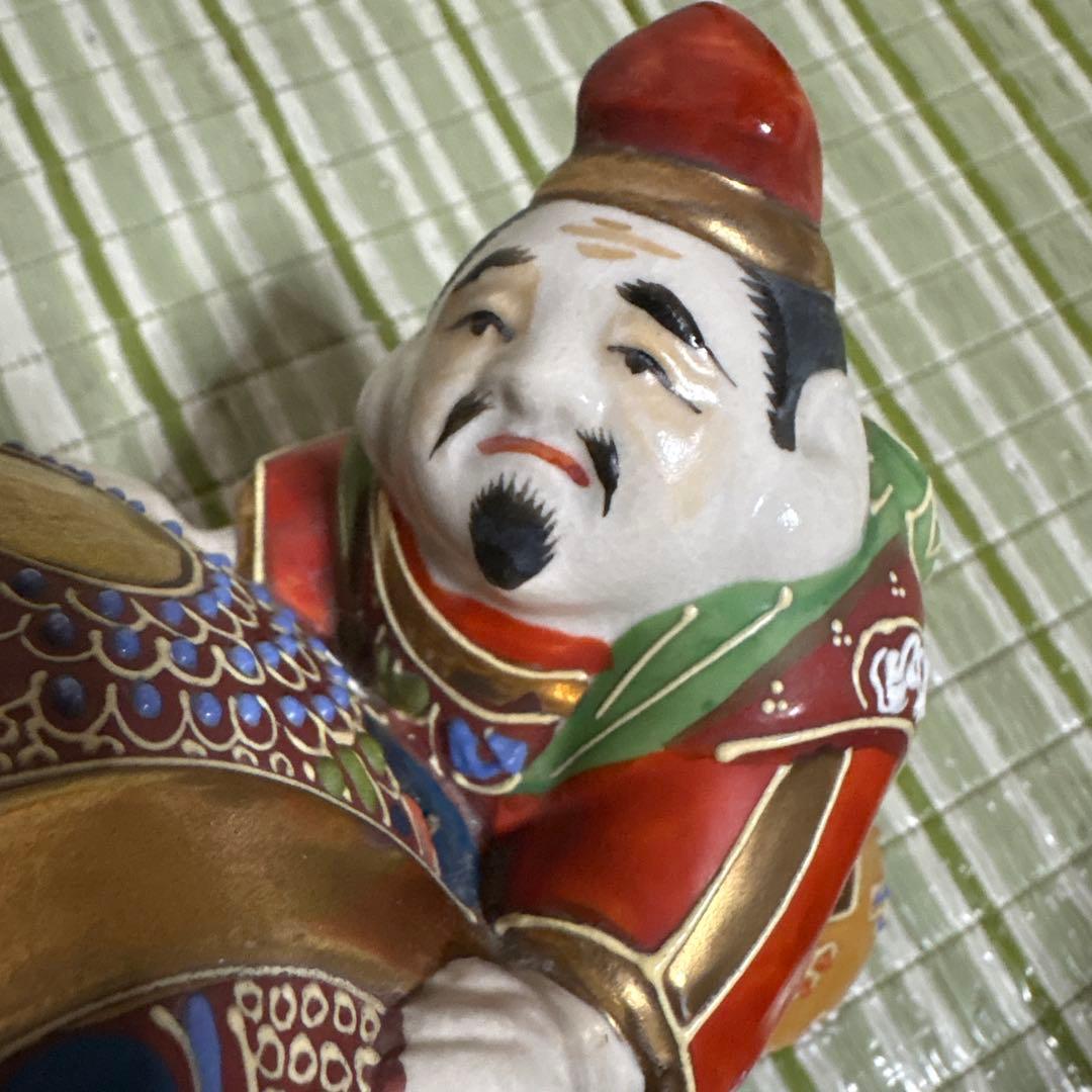 九谷焼　九谷　恵比須　大黒天　焼き物　置物　工芸品　七福神　恵比寿　レトロ