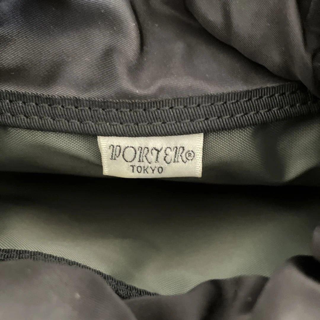 PORTER ブラック ドローストリングバッグ