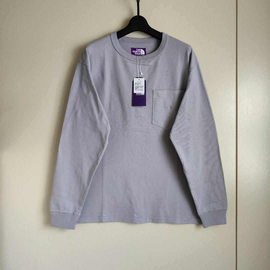 パープルレーベル　ポケットTシャツ　N25FT063　ライトグレー　L　新品②