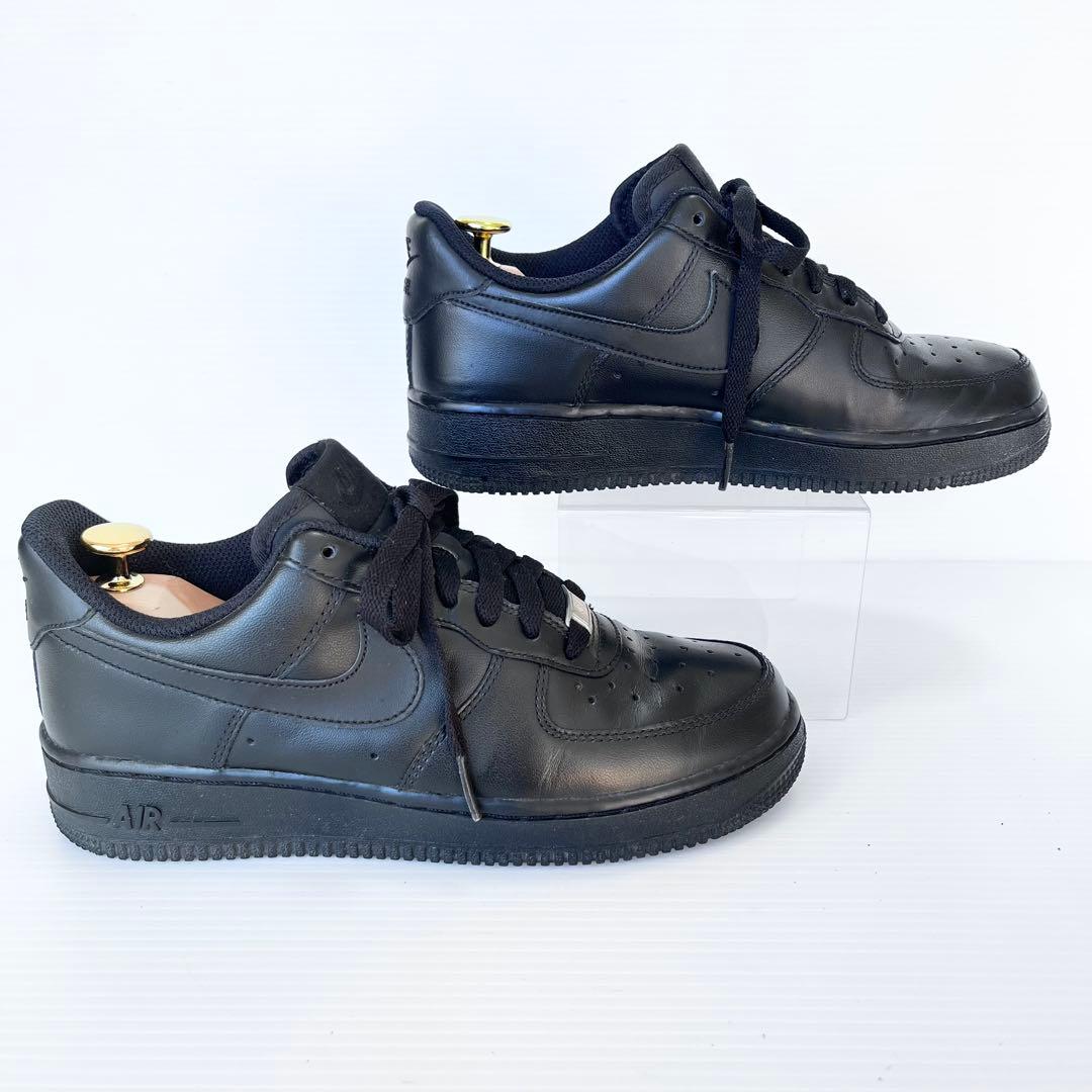 美品✨ NIKE ナイキ エアフォース1 '07 トリプルブラック 24.5