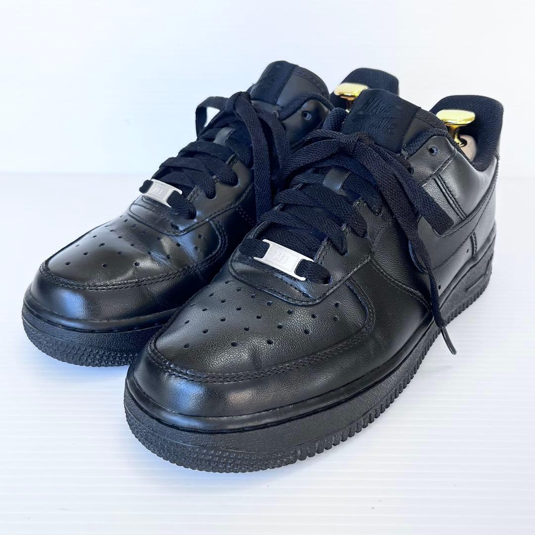 美品✨ NIKE ナイキ エアフォース1 '07 トリプルブラック 24.5