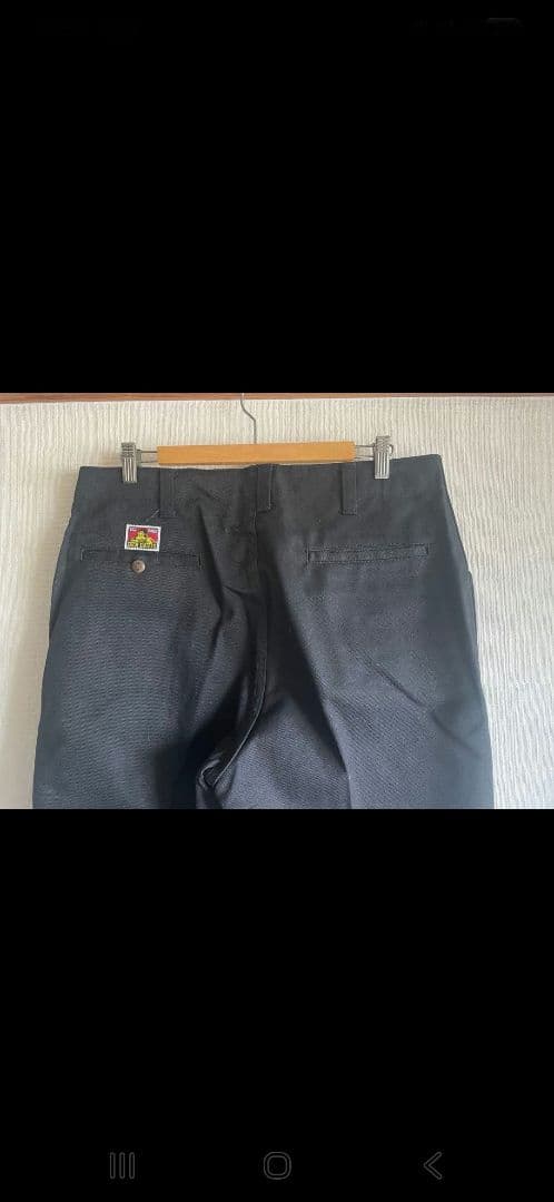 90s〜 BEN DAVIS フリスコパンツ 黒 ワークパンツ ベンデイビス